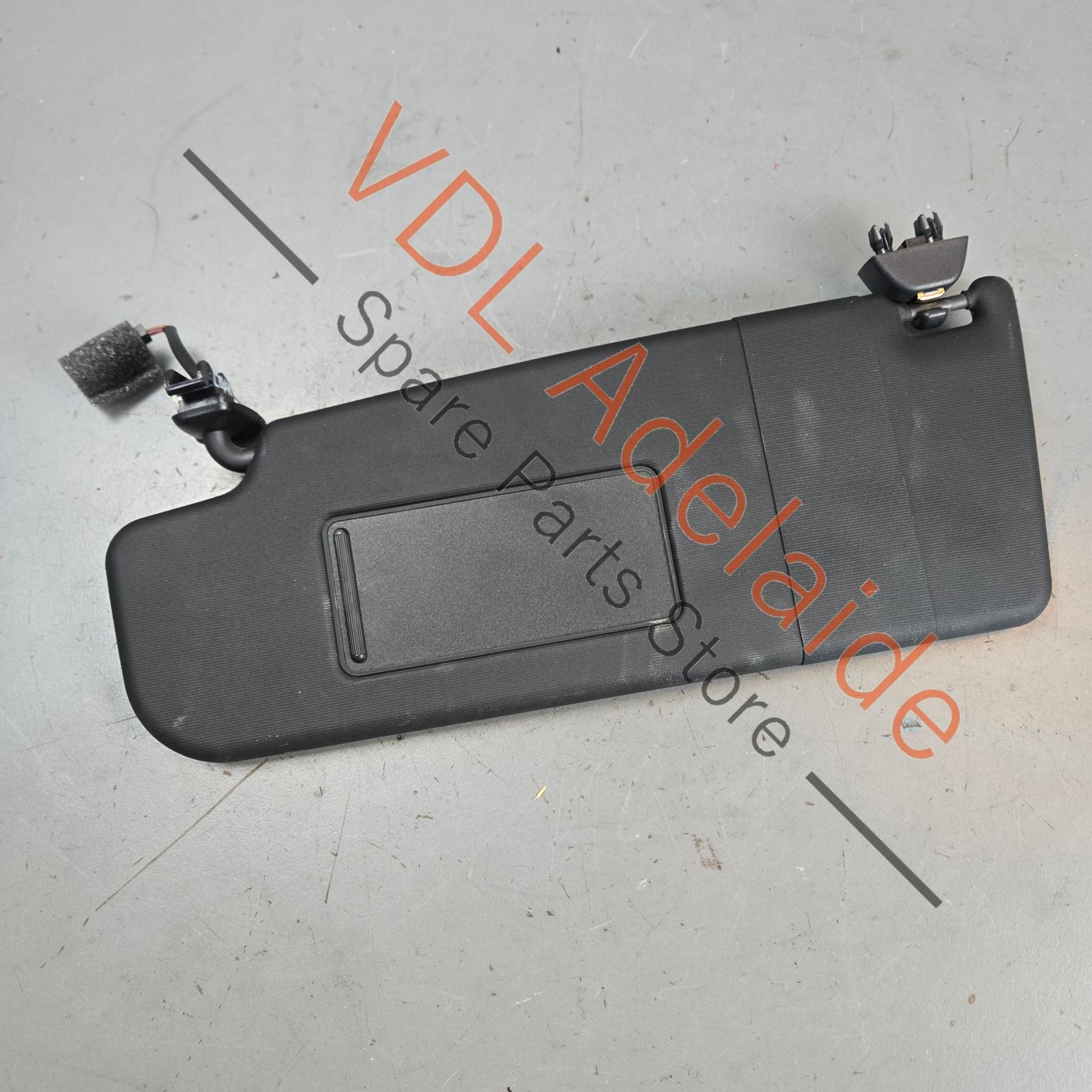 VW Polo GTi Mk5 6R 6C Left Side LHS Black Sun Visor 6R0857551K