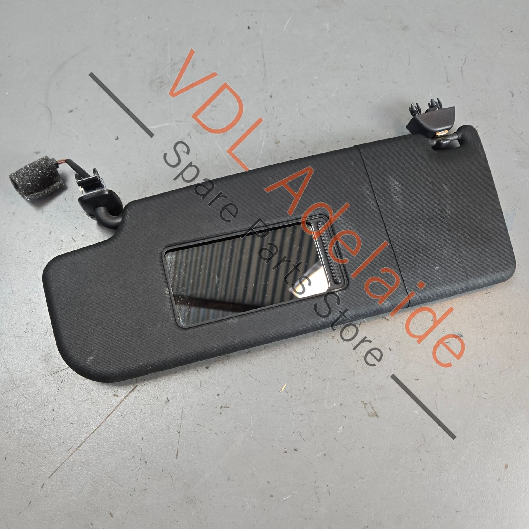 VW Polo GTi Mk5 6R 6C Left Side LHS Black Sun Visor 6R0857551K - Image 2