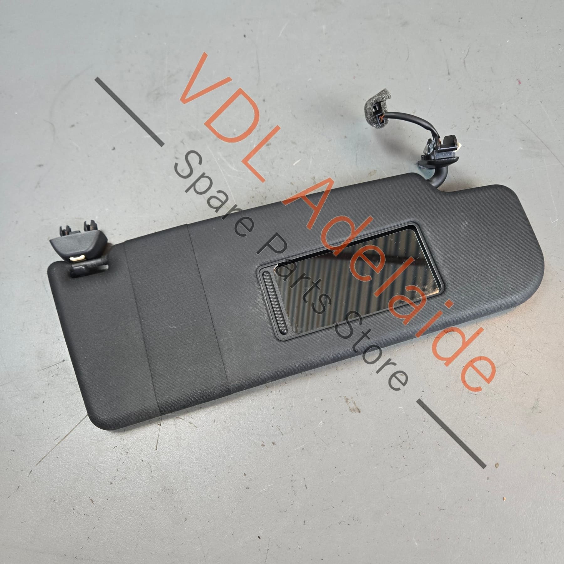 VW Polo GTi Mk5 6R 6C Right Side RHS Black Sun Visor 6R0857552K - Image 2