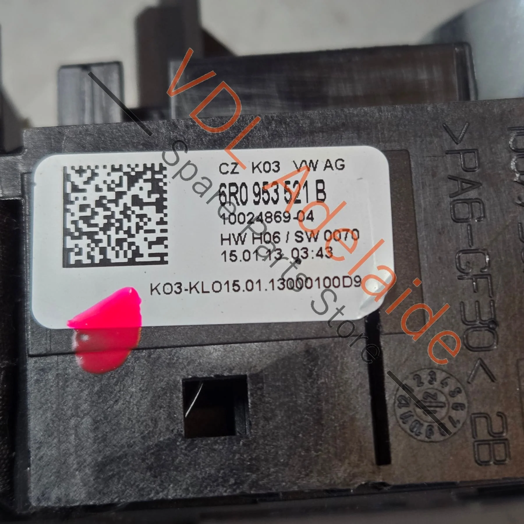 VW Polo MK5 6R Gti Wiper Indicator Cruise Steering Column Switch 6R0953507B 6R0953521B - Image 3