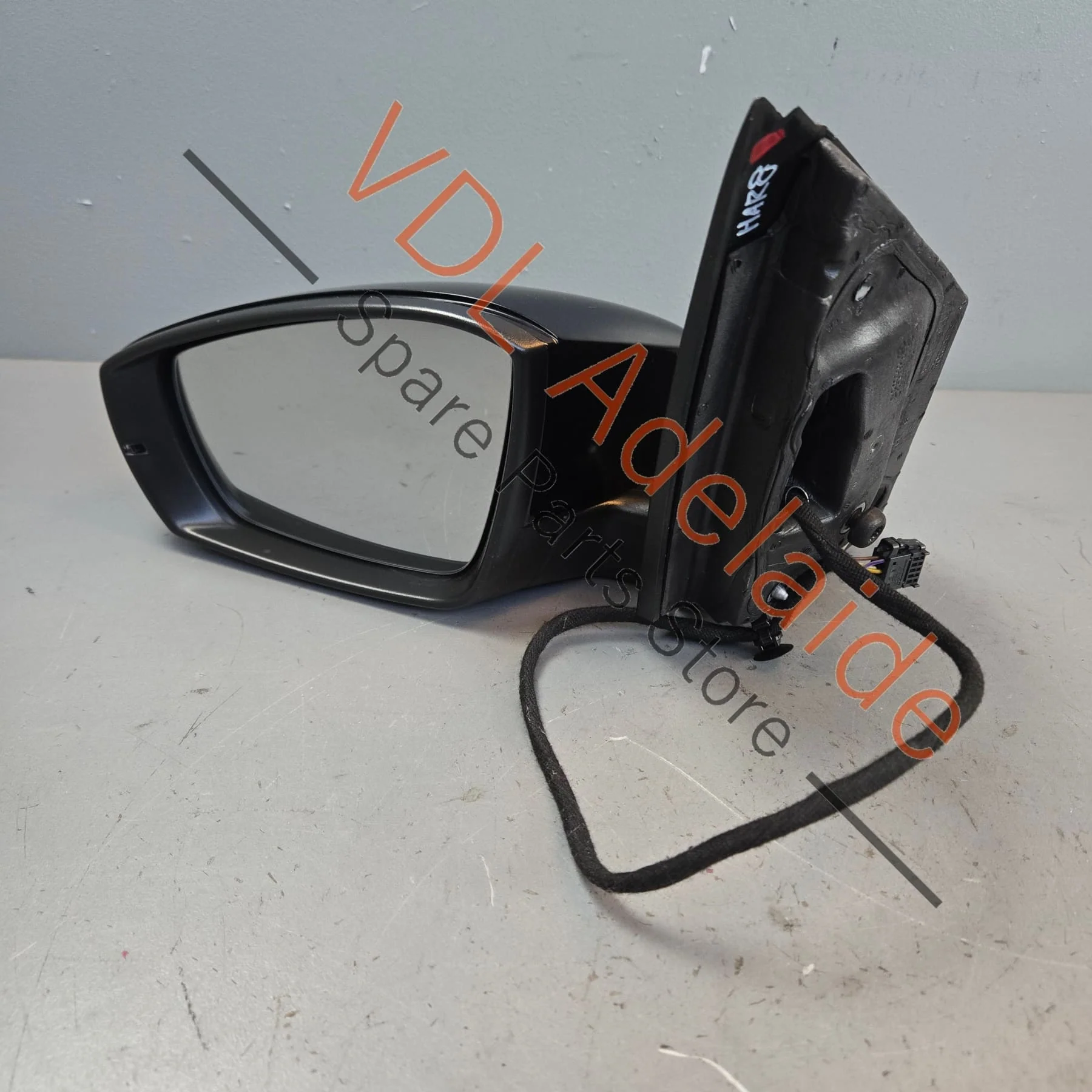 VW Polo MK5 6R Left Side Exterior Mirror Complete with Glass & Cover Orca Black 2T2T C9X