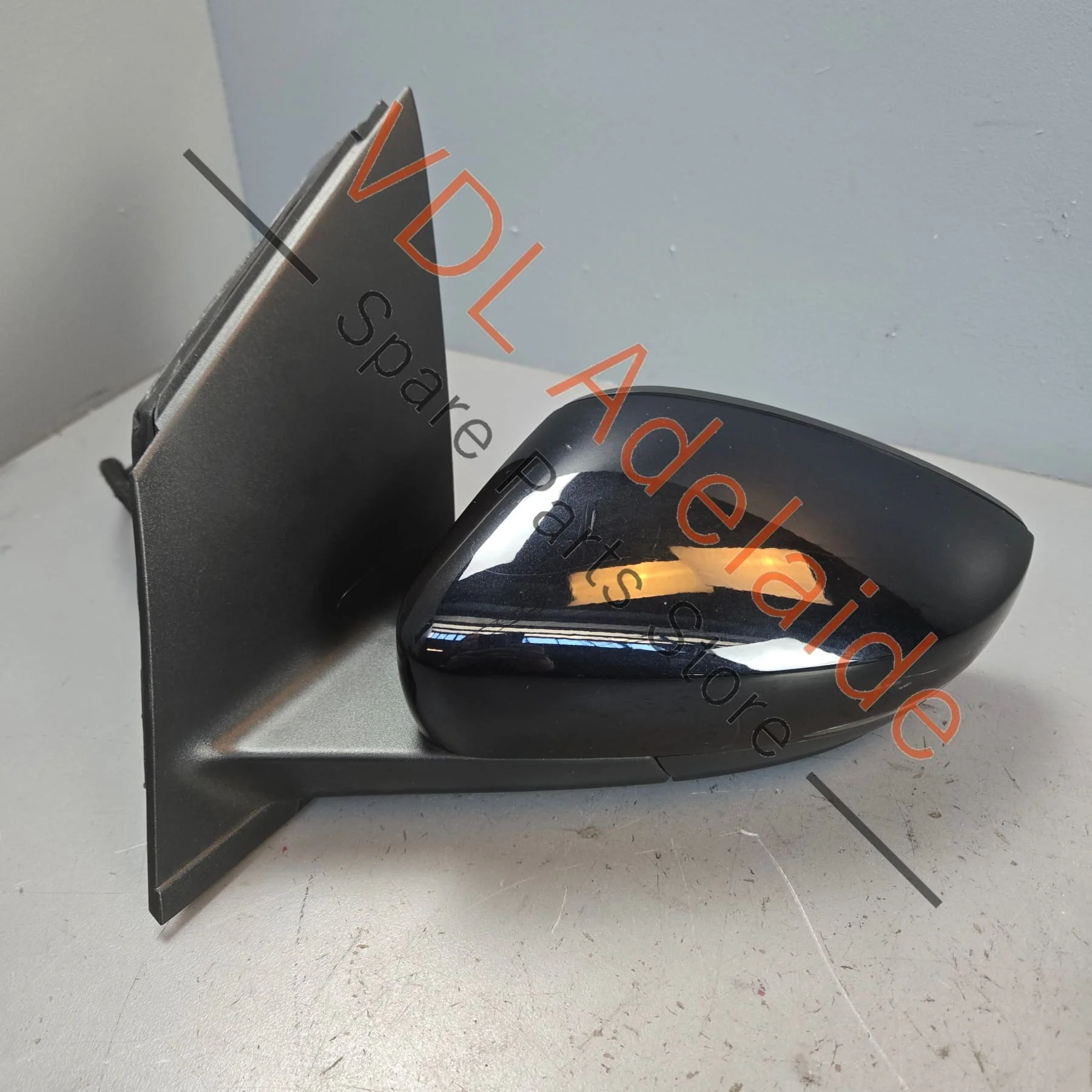 VW Polo MK5 6R Left Side Exterior Mirror Complete with Glass & Cover Orca Black 2T2T C9X - Image 2