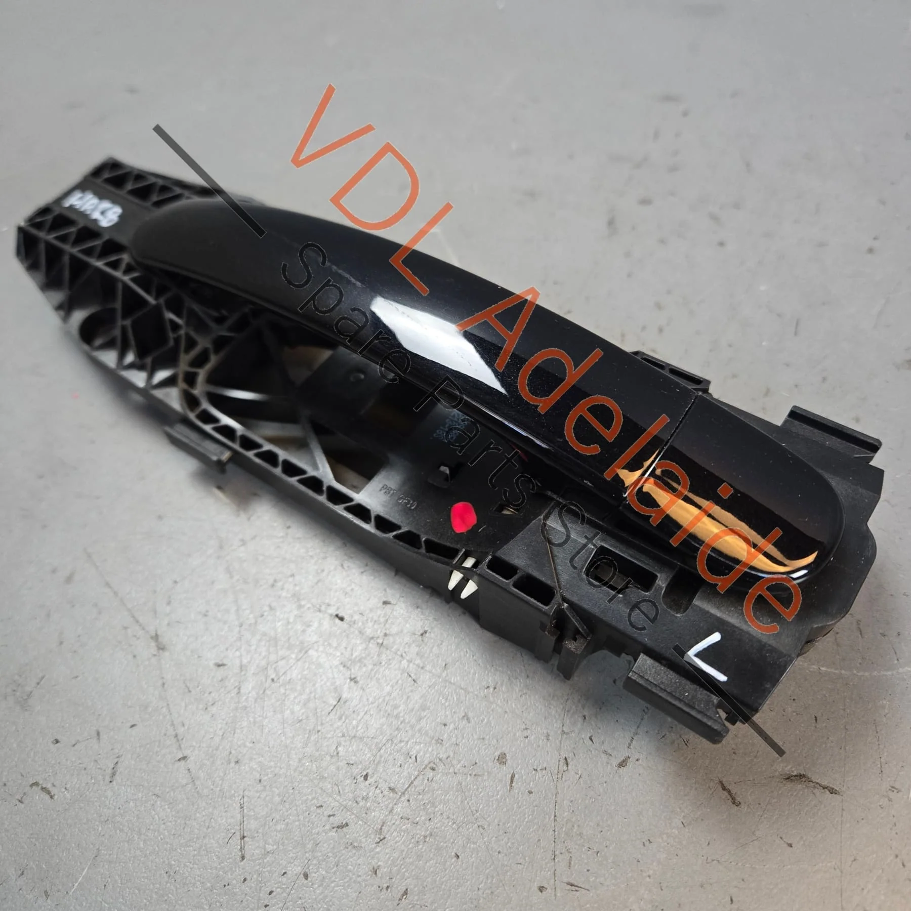 VW Polo MK5 6R Passenger Exterior Door Handle 5N0837205M Orca Black 2T2T C9X - Image 2