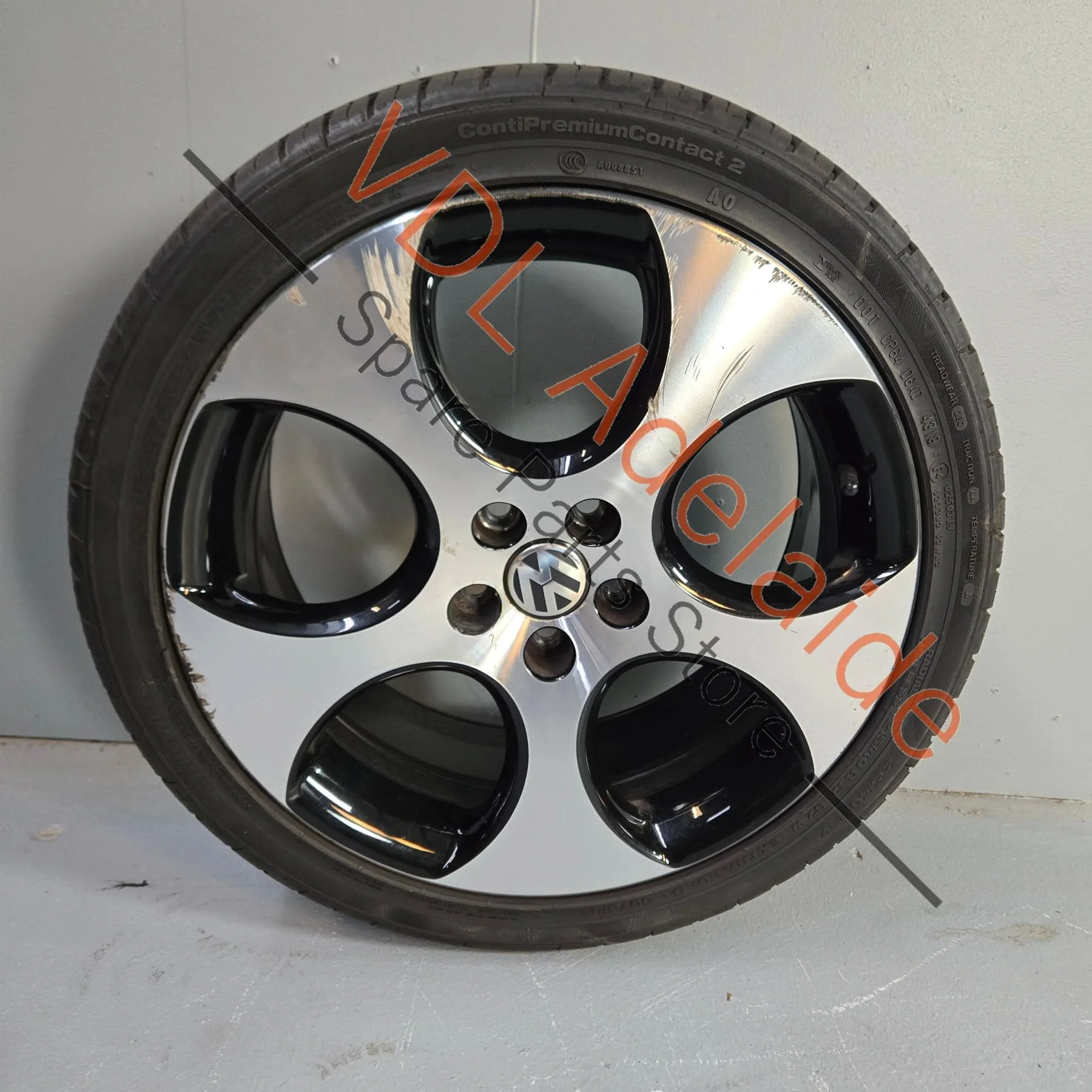 Genuine VW Polo Gti Alloy Wheel 17in 17x7 Detroit Machined Face 5x100 ET46 #02