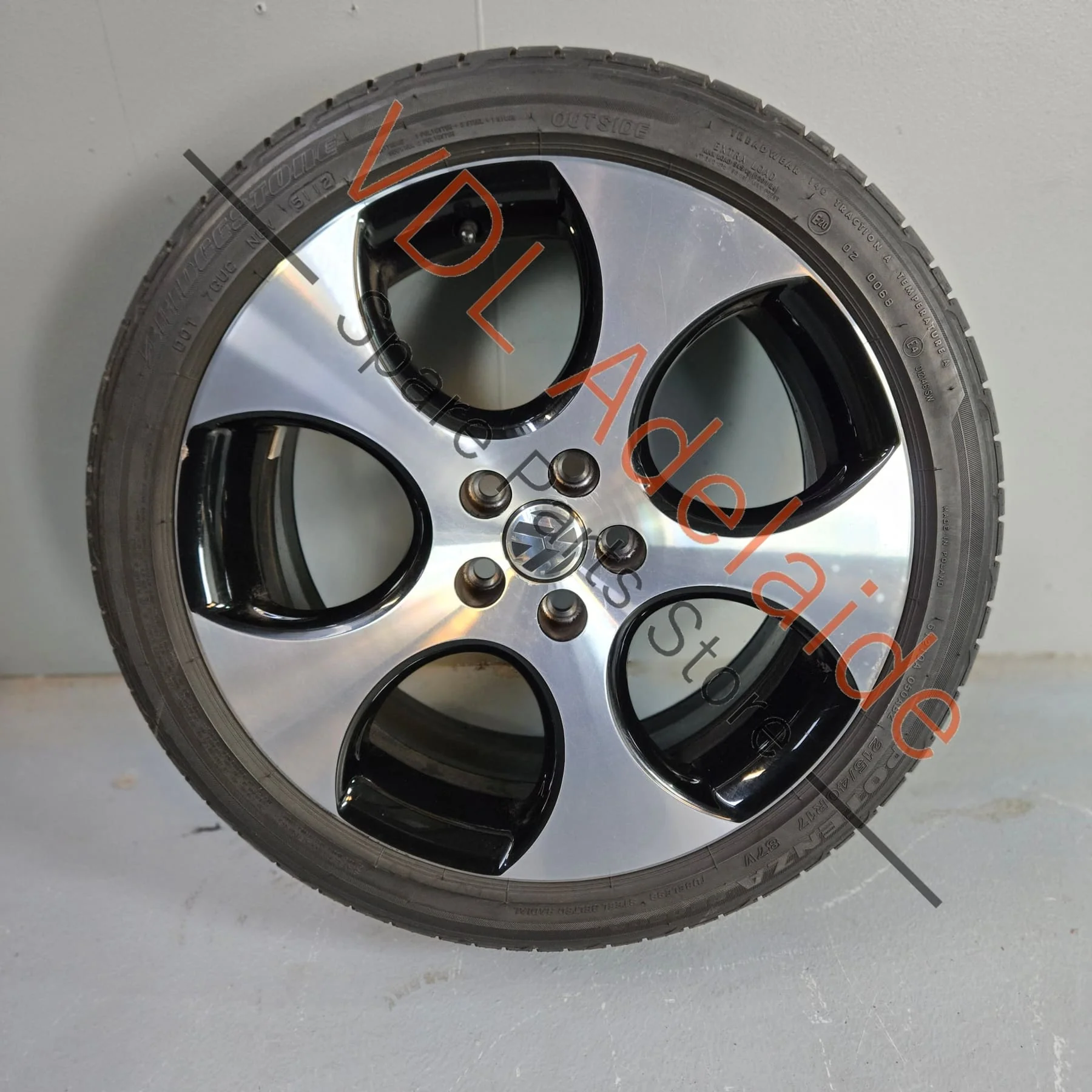 Genuine VW Polo Gti Alloy Wheel 17in 17x7 Detroit Machined Face 5x100 ET46 #03