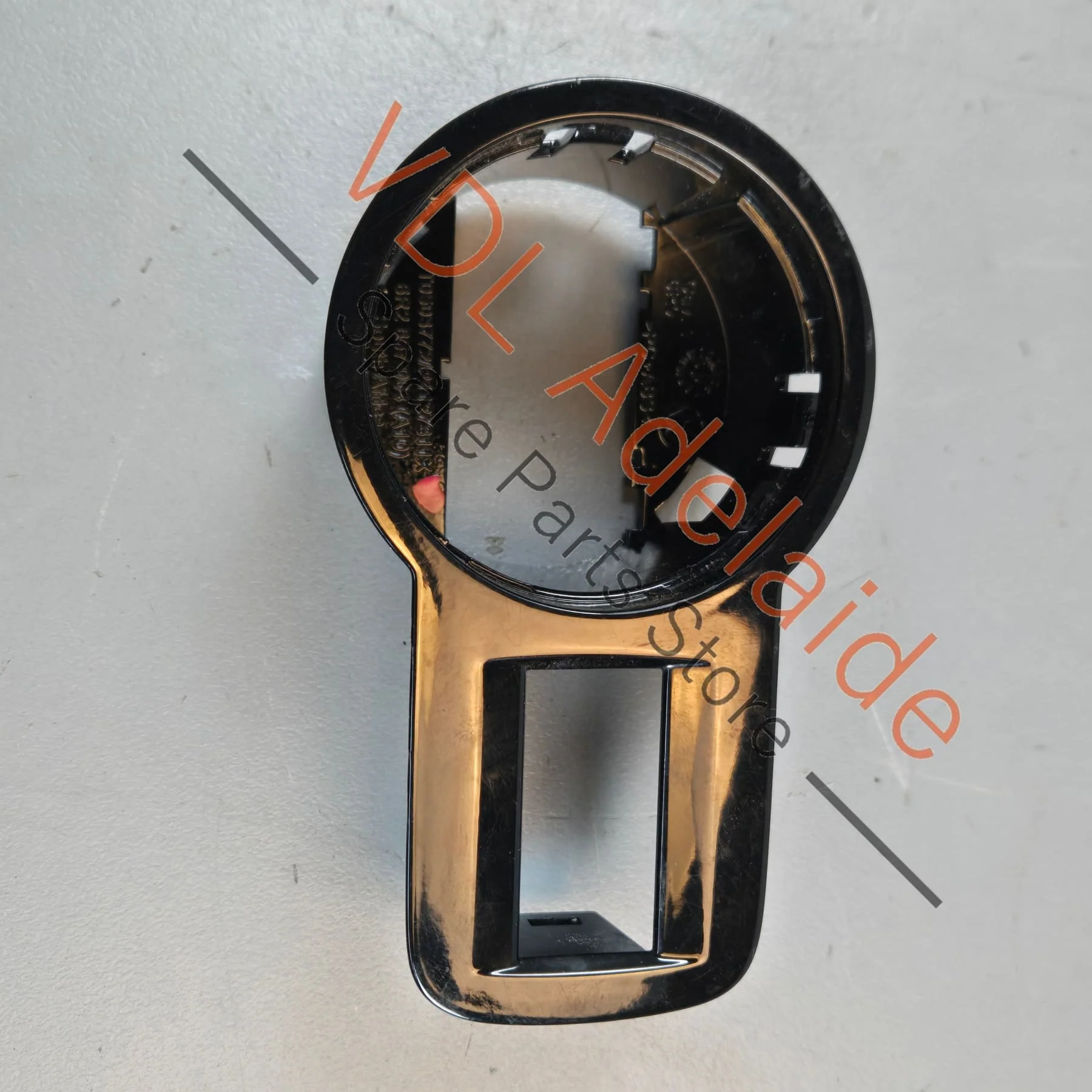 VW Polo Headlight Switch Surround Trim Gloss Black 6R2857004 - Image 3