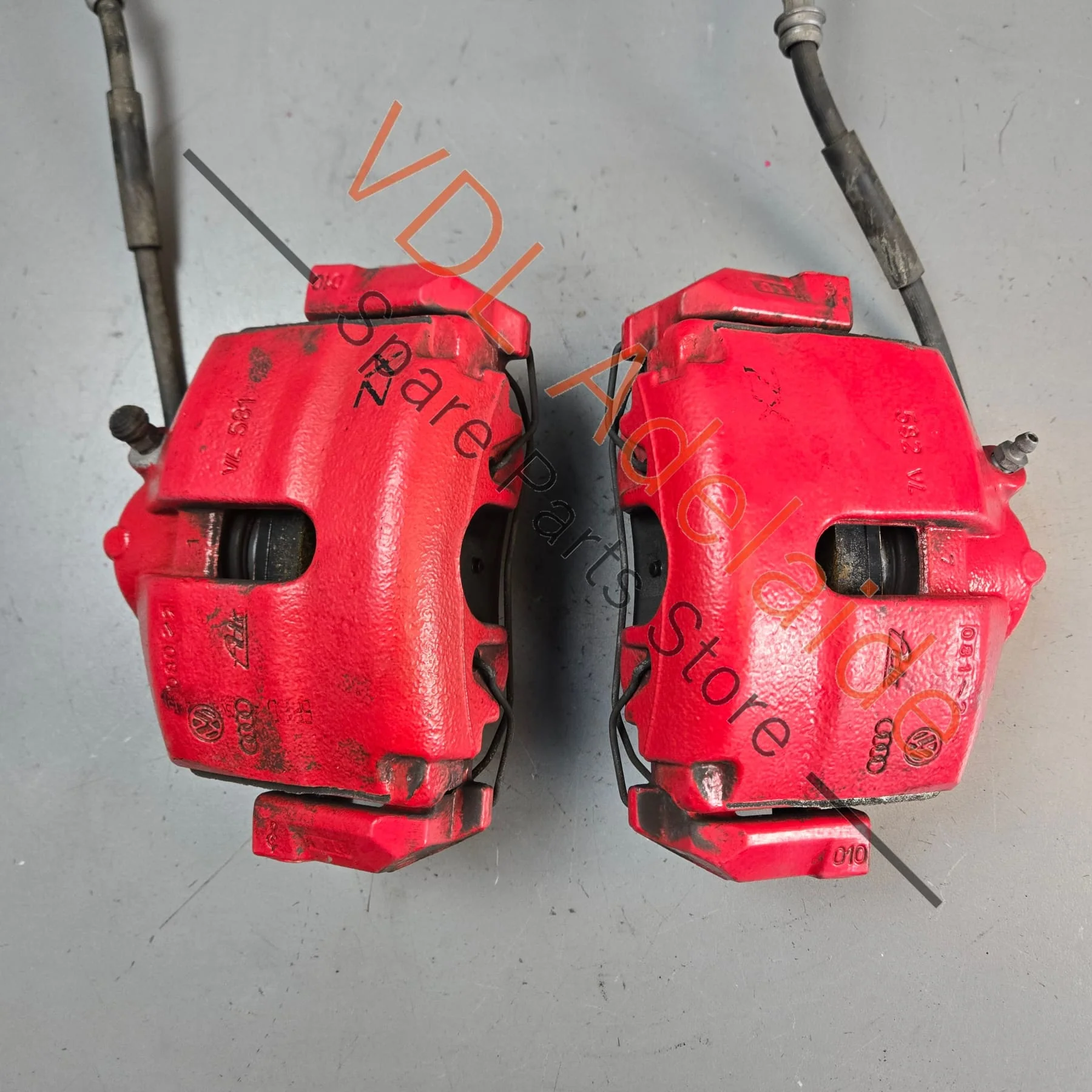 VW Polo Gti Front Brake Caliper Set Left & Right with carriers & Bolts 1K0615123M 6R0615125A 288mm x 25mm - Image 4