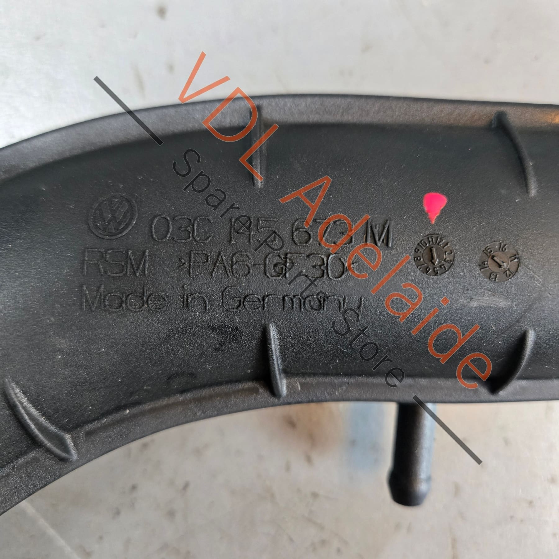 VW 1.4 TFSI CAVE CTHE Air Inlet Charge Pressure Pipe Hose 03C1145673M - Image 3