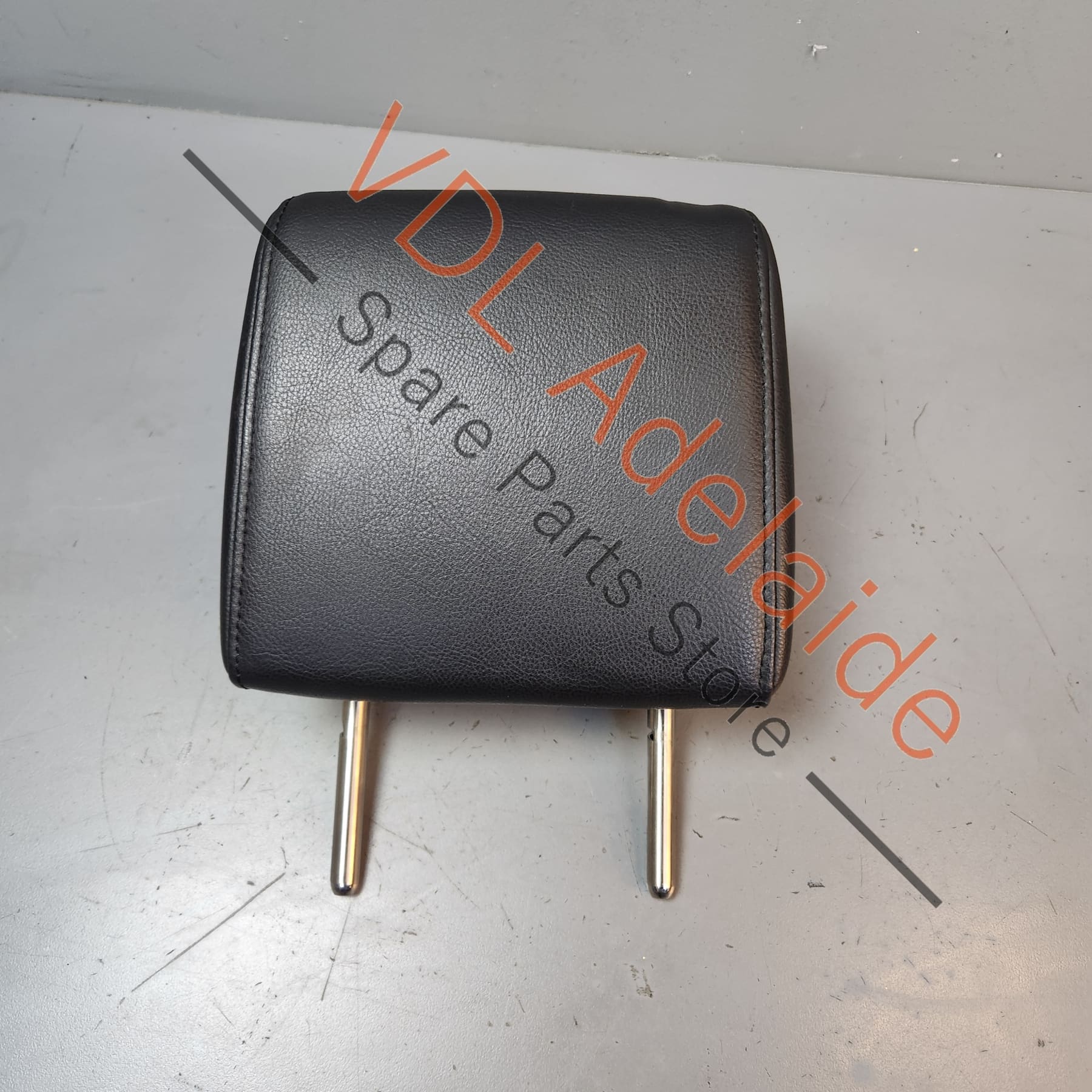 VW Golf MK6 Black Leather Headrest for Rear Left / Right Seat Interior Trim - Image 2