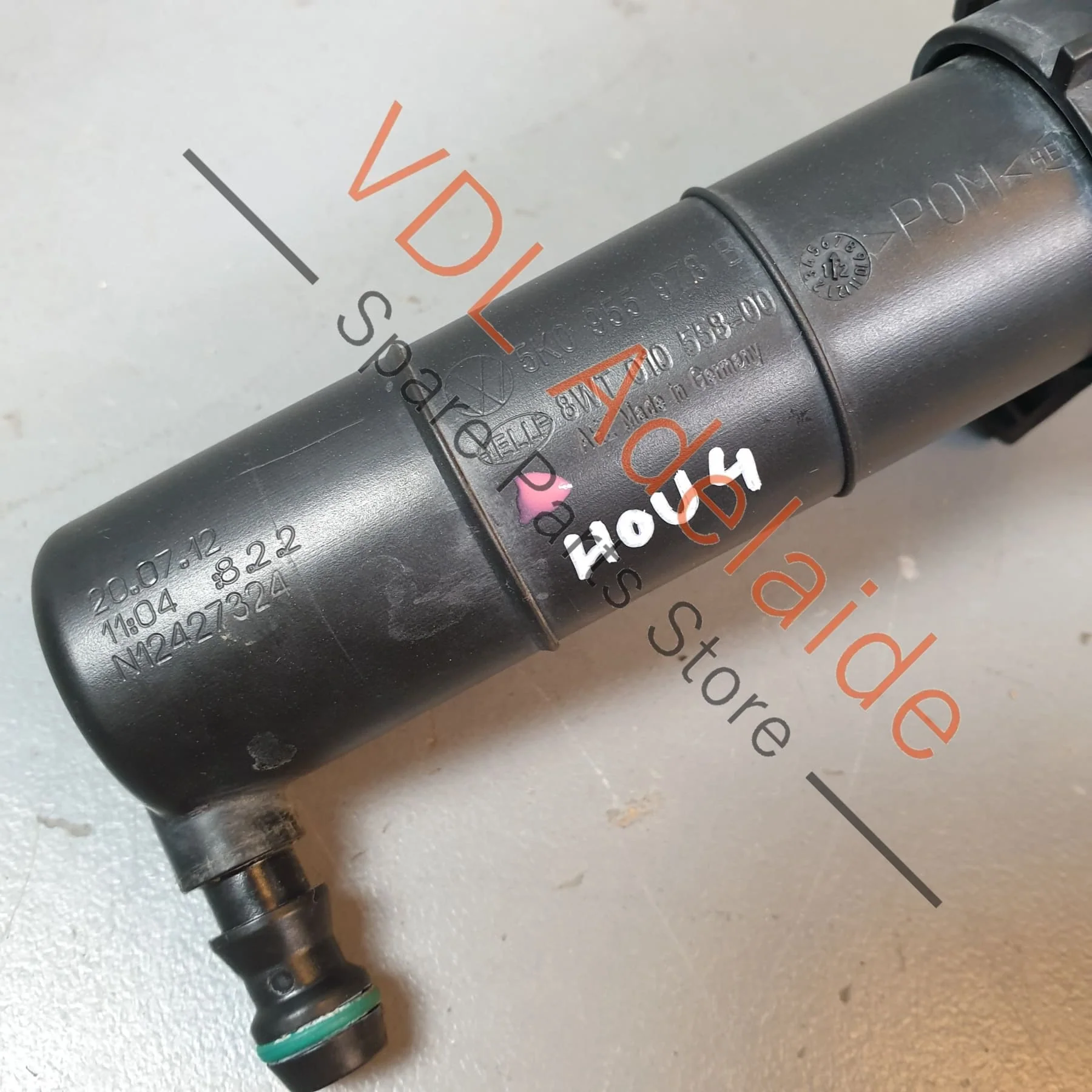 VW Golf R MK6 Headlight Washer Carrier With Spray Nozzle Left 5K0955103A - Image 3