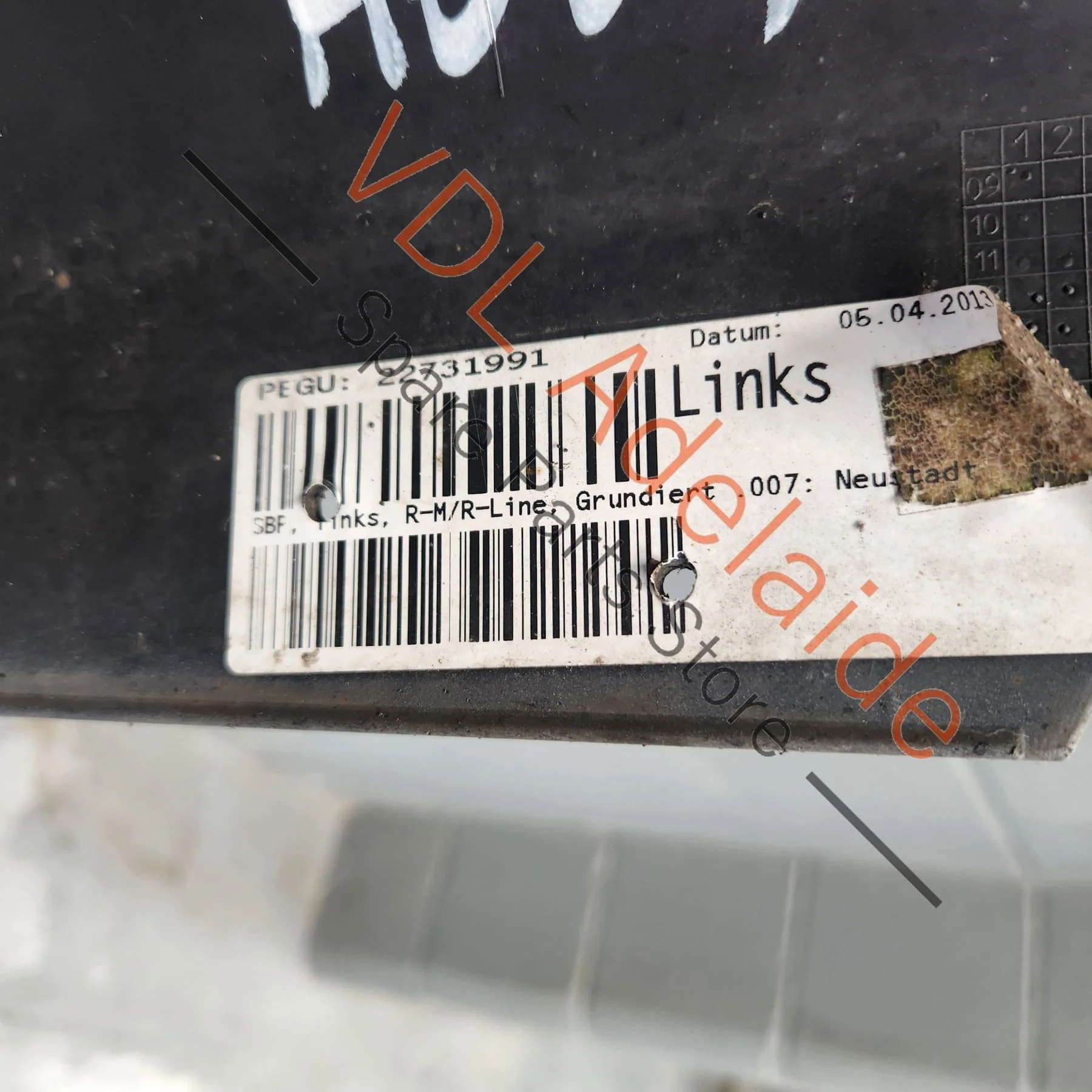 VW Golf MK6 R Left Sideskirt Side Member Rocker Moulding 5K0853855G - Image 4