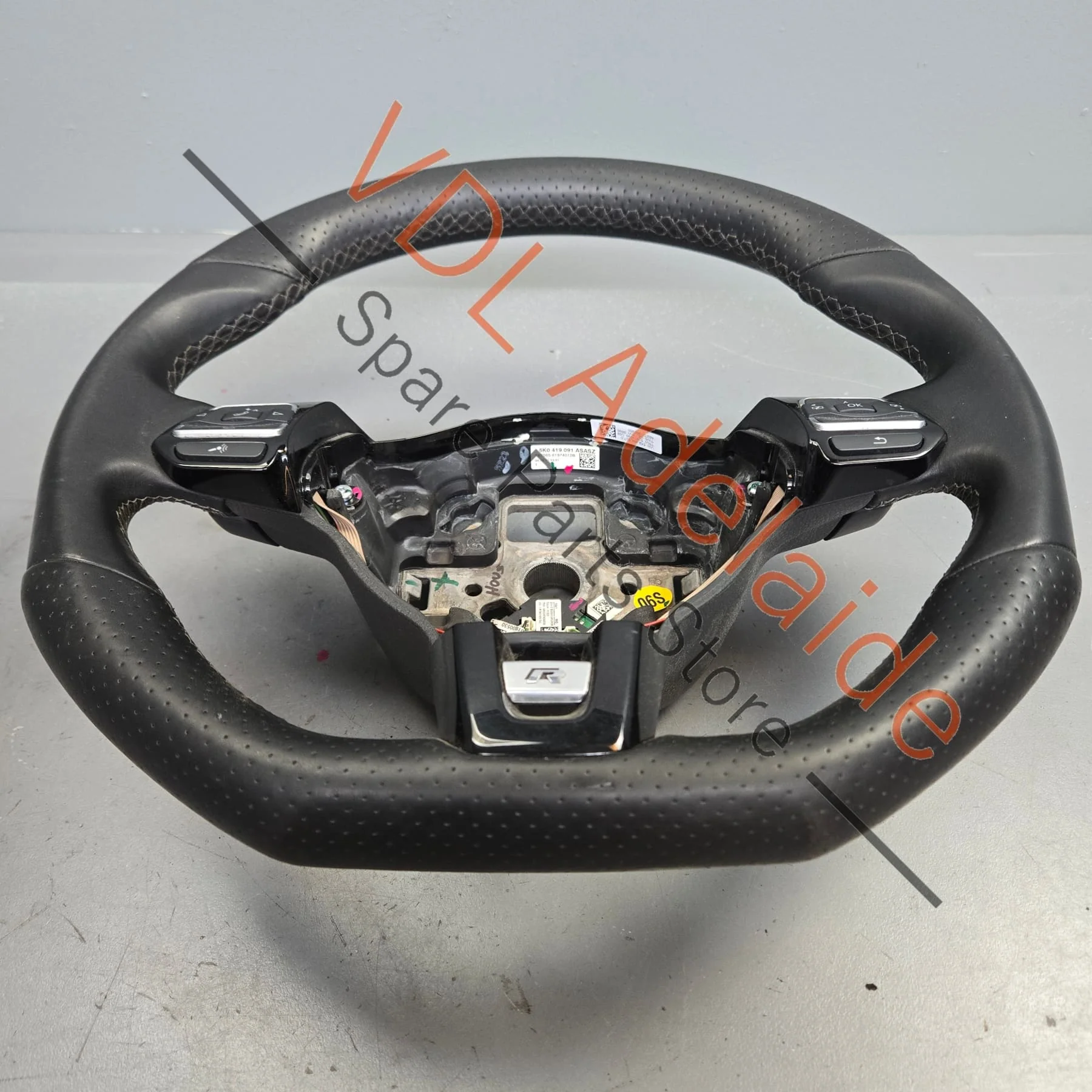 VW Golf MK6 R Sport Steering Wheel Flat Bottom 5K0419091AS - Image 6