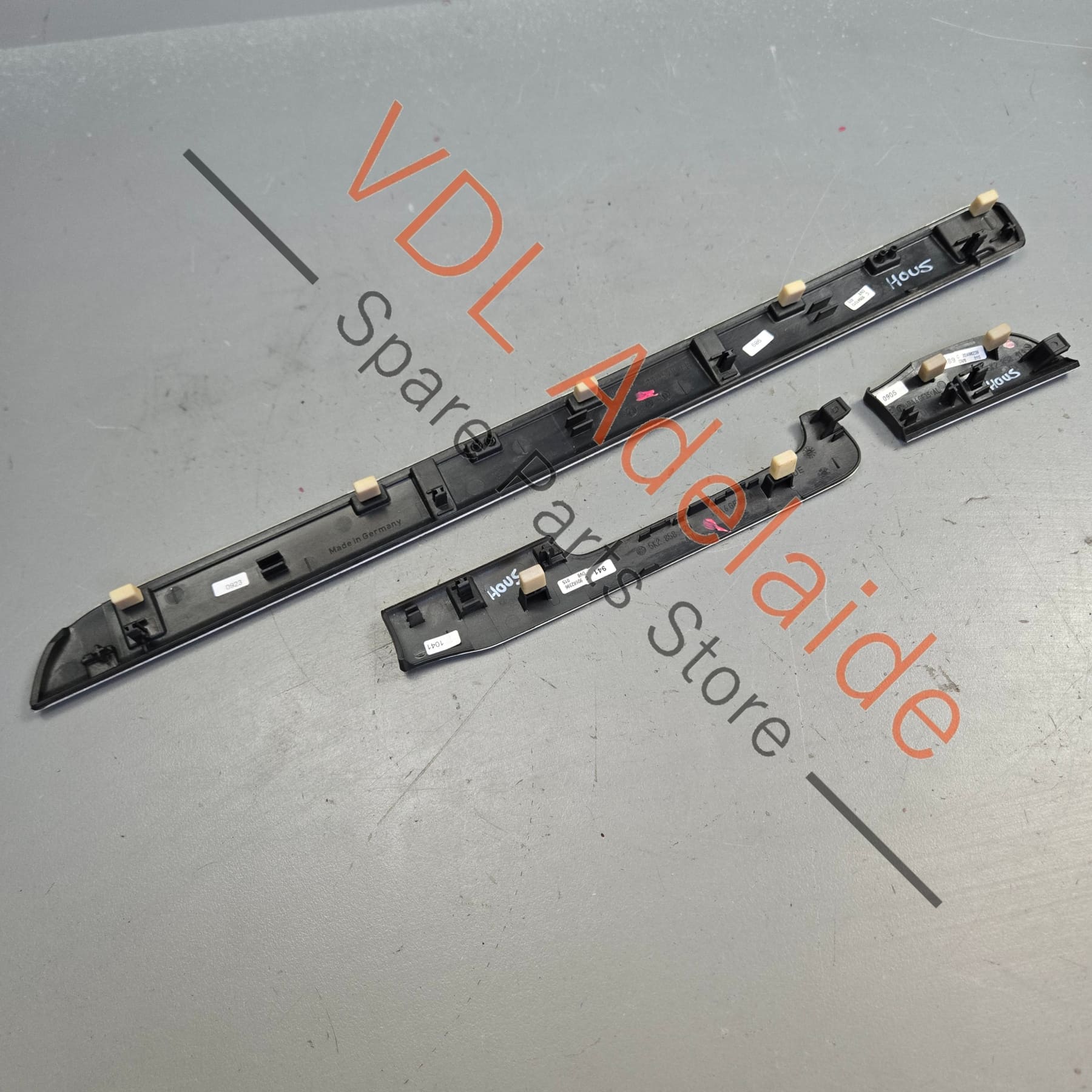 VW Golf R Mk6 Matt Aluminium Chrome Dashboard Dash Trim Insert Set for RHD 5K2858418C DV8 - Image 5