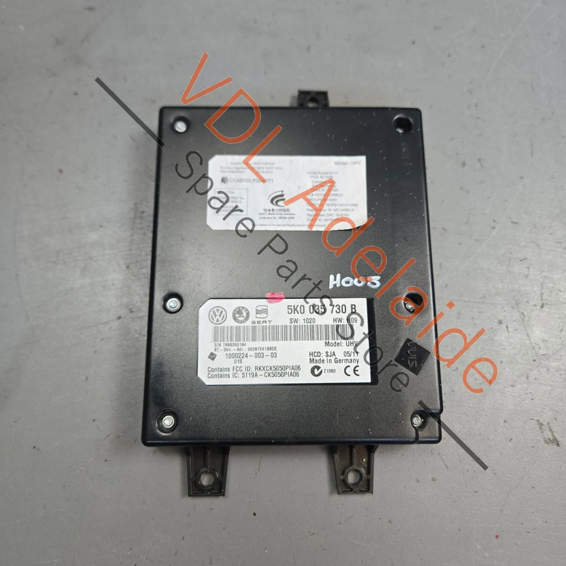 Genuine VW Bluetooth Control Module Adapter 5K0035730B