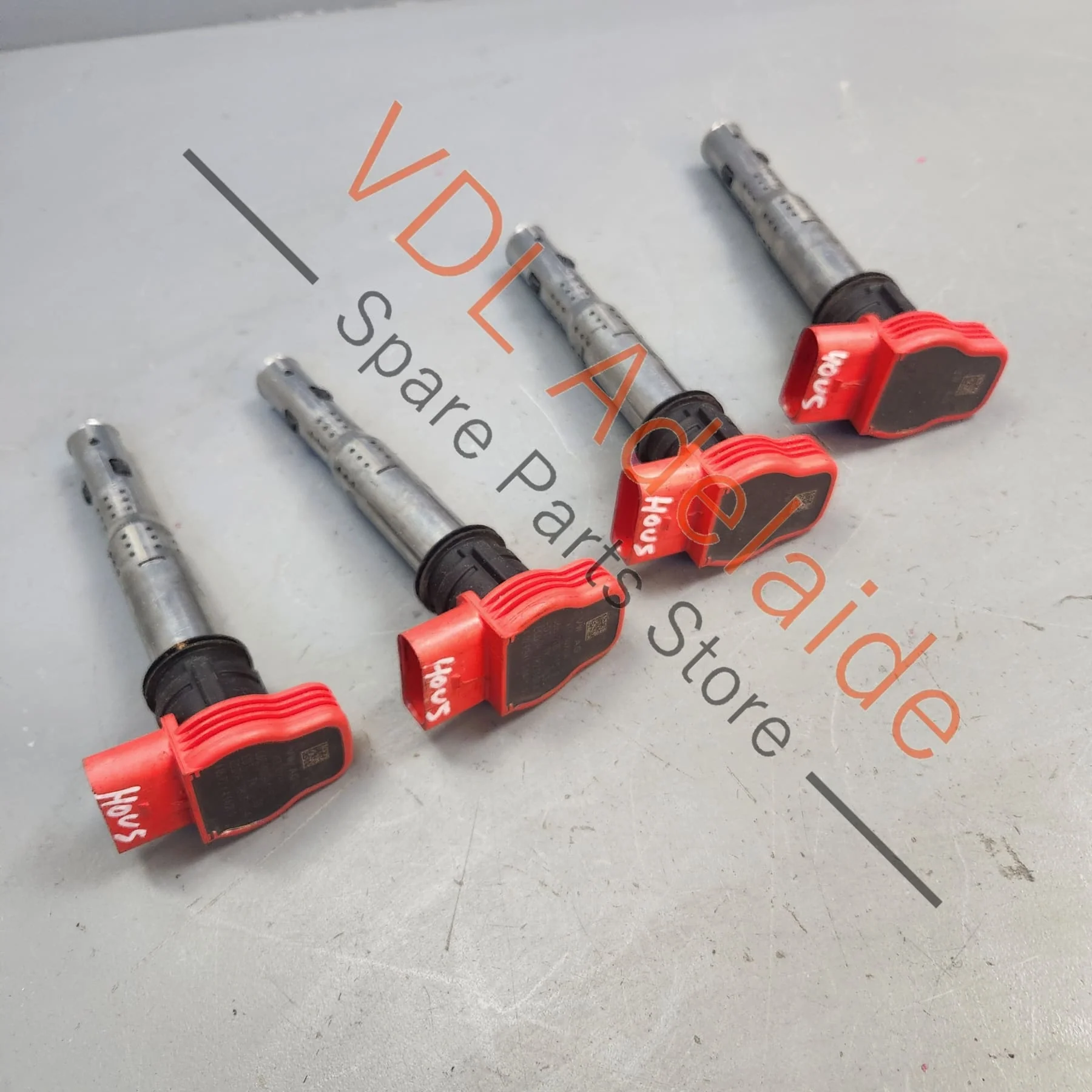 VW Golf R Audi R8 Red Ignition Coil Packs x4 06E905115G - Image 2