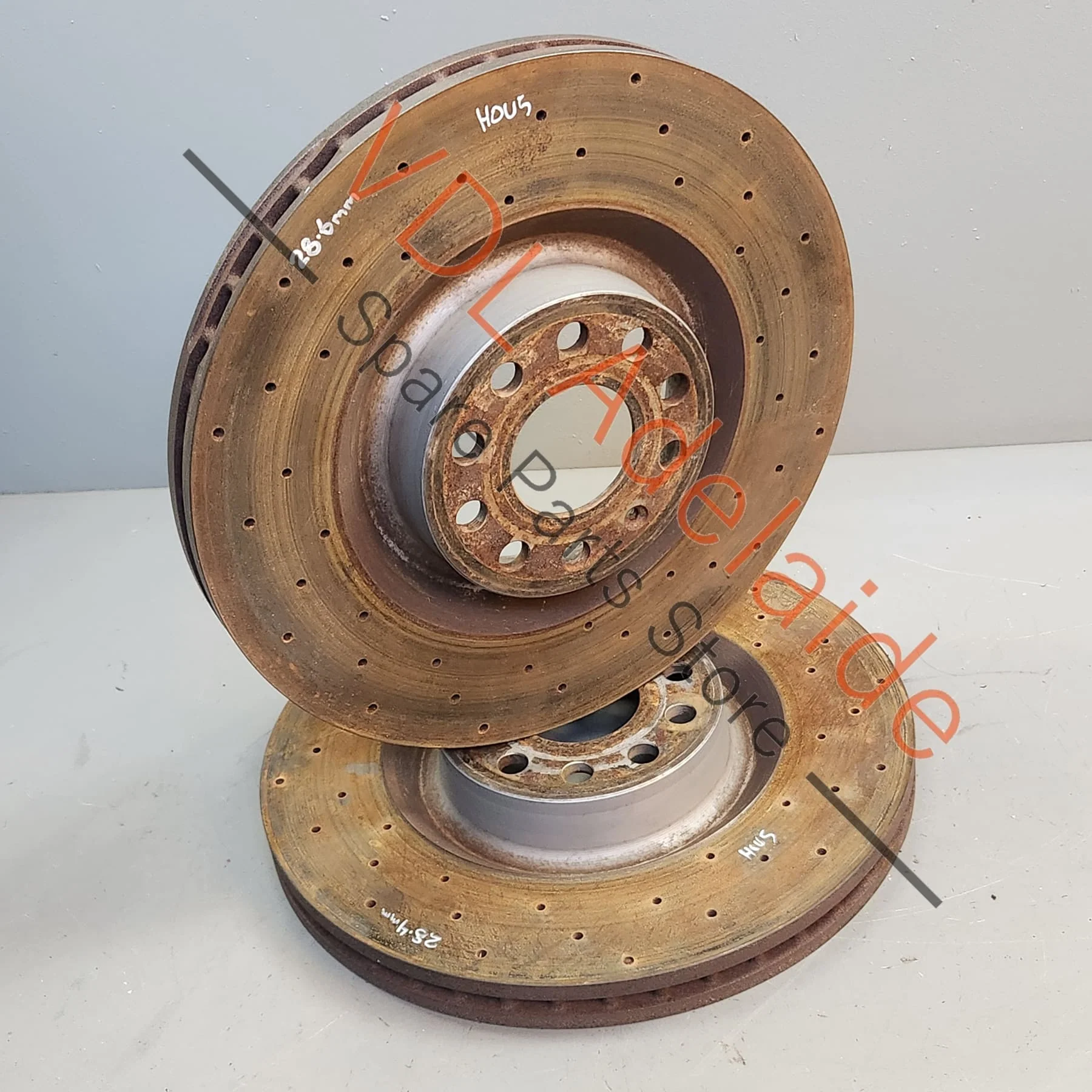 Genuine VW Golf R MK6 Front Disc Brake Rotors (pair) 345 x 30mm 1K0615301M