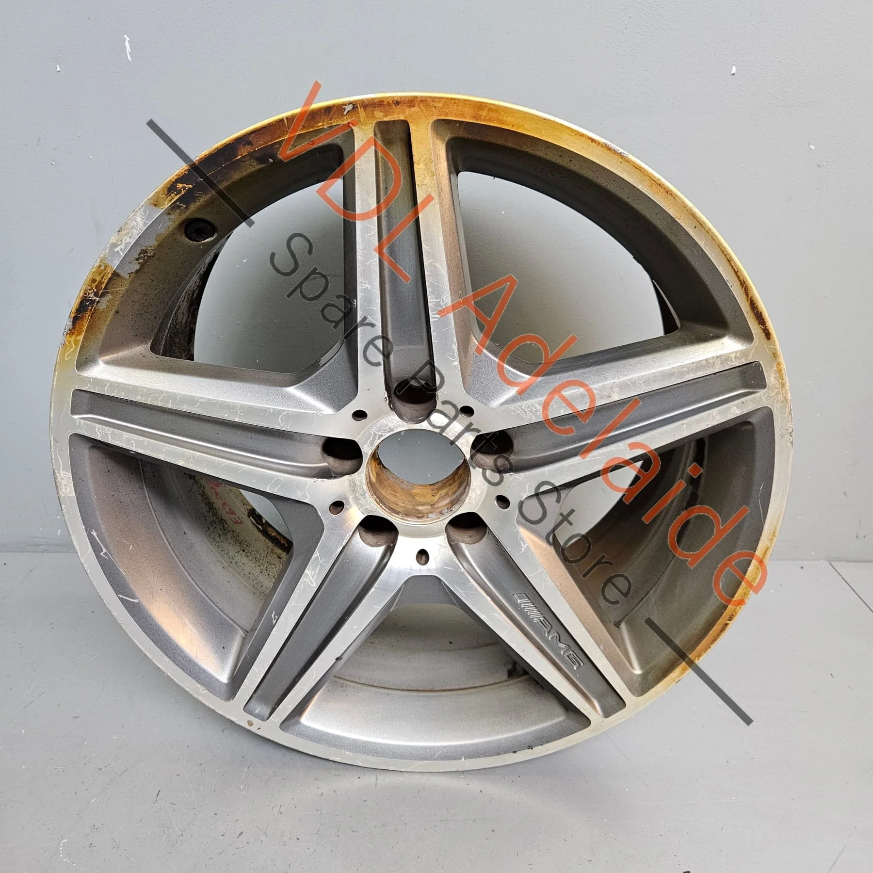 Mercedes W211 E63 AMG 5 Spoke Front Alloy Wheel Genuine OEM A2114016402 18 x 8.5 ET38 #01