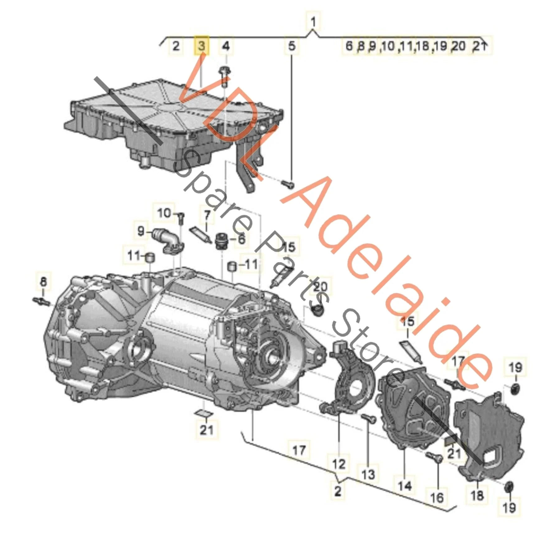 Cupra Born eBoost K11 170kw Voltage Inverter 4.0 Power Module 1EA907121AD 600A Peak 310A Continuous 1EA907121C - Image 2