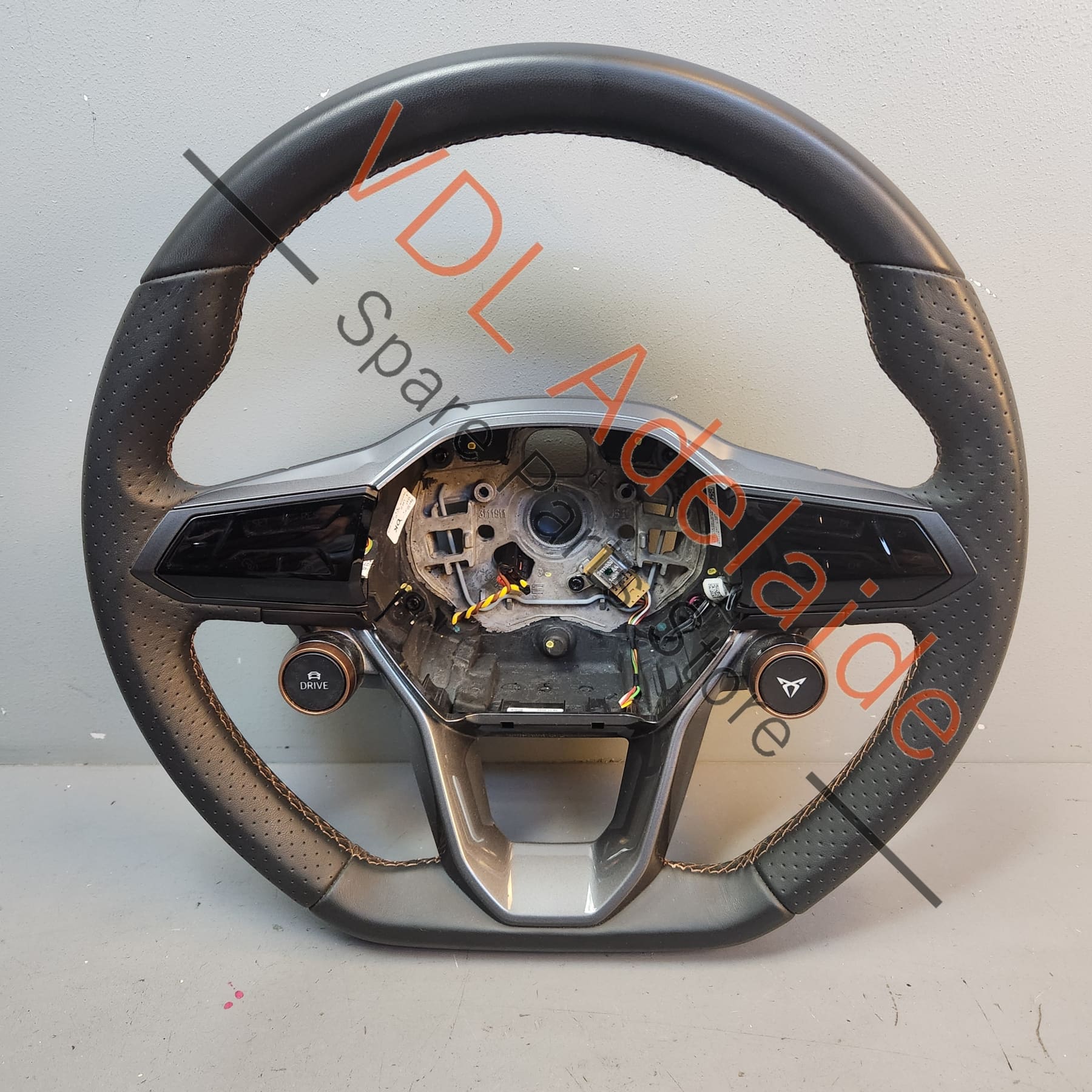 Cupra Born K11 Sport Leather Steering Wheel Active Grey/Satin Black 10E419091AHFJJ