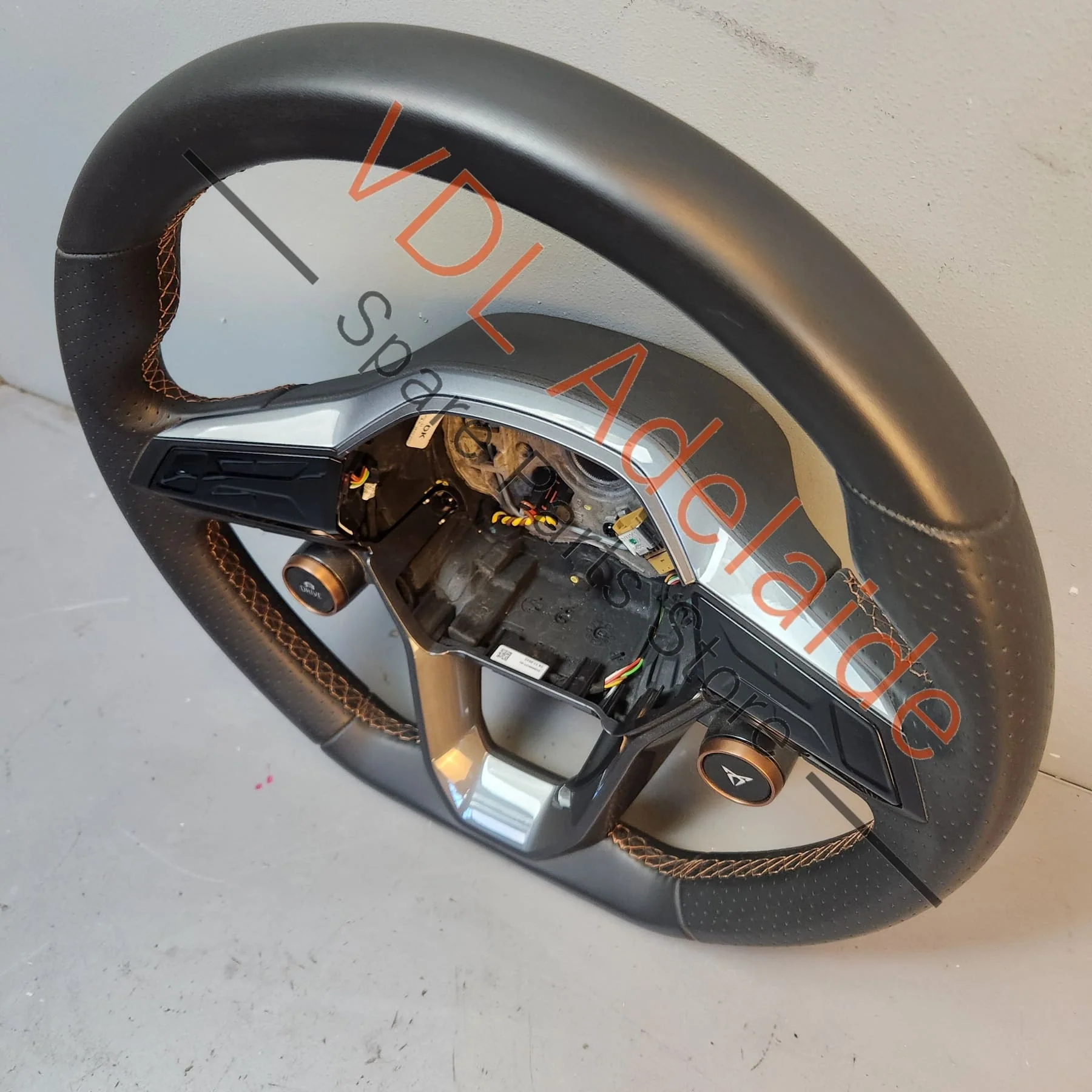 Cupra Born K11 Sport Leather Steering Wheel Active Grey/Satin Black 10E419091AHFJJ - Image 2