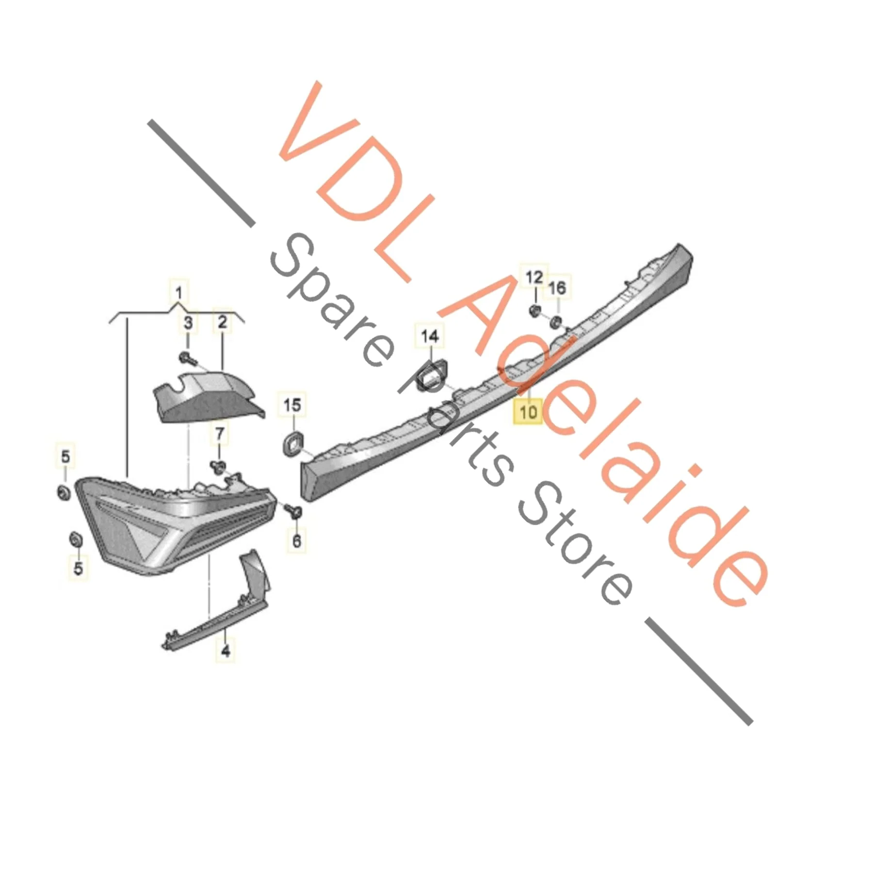 Cupra Born K11 Rear Centre Middle LED Tail Light 10H945093 for RHD models - Image 2