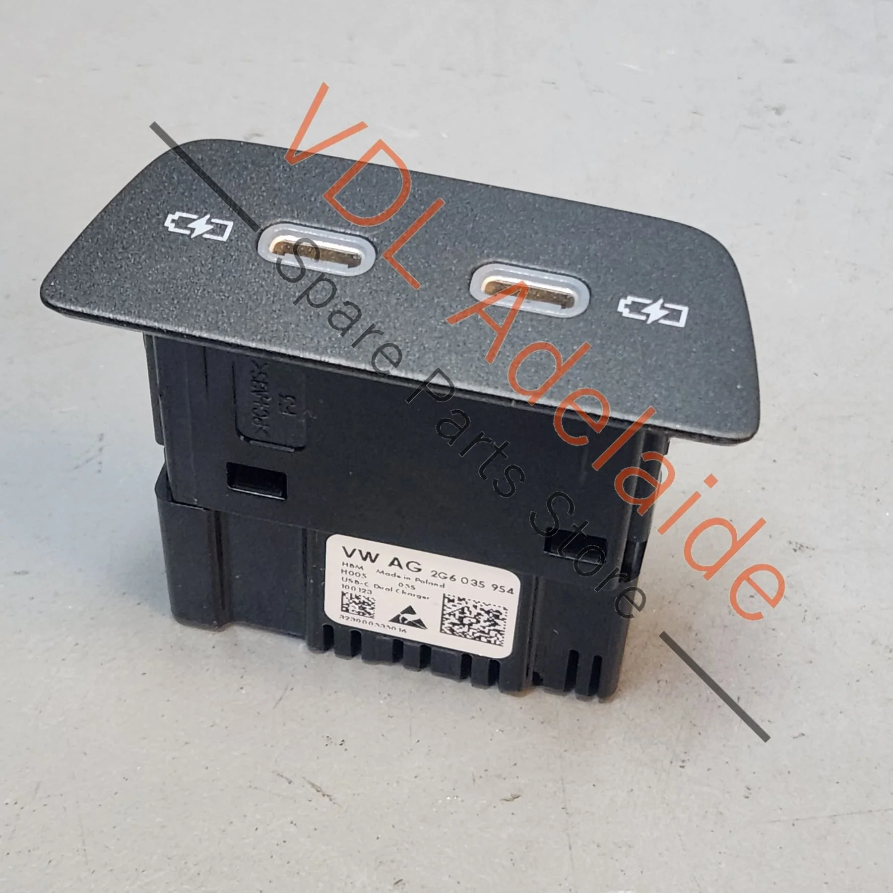 VW Audi Cupra USB C USBC Port Jack Socket 2G6035954