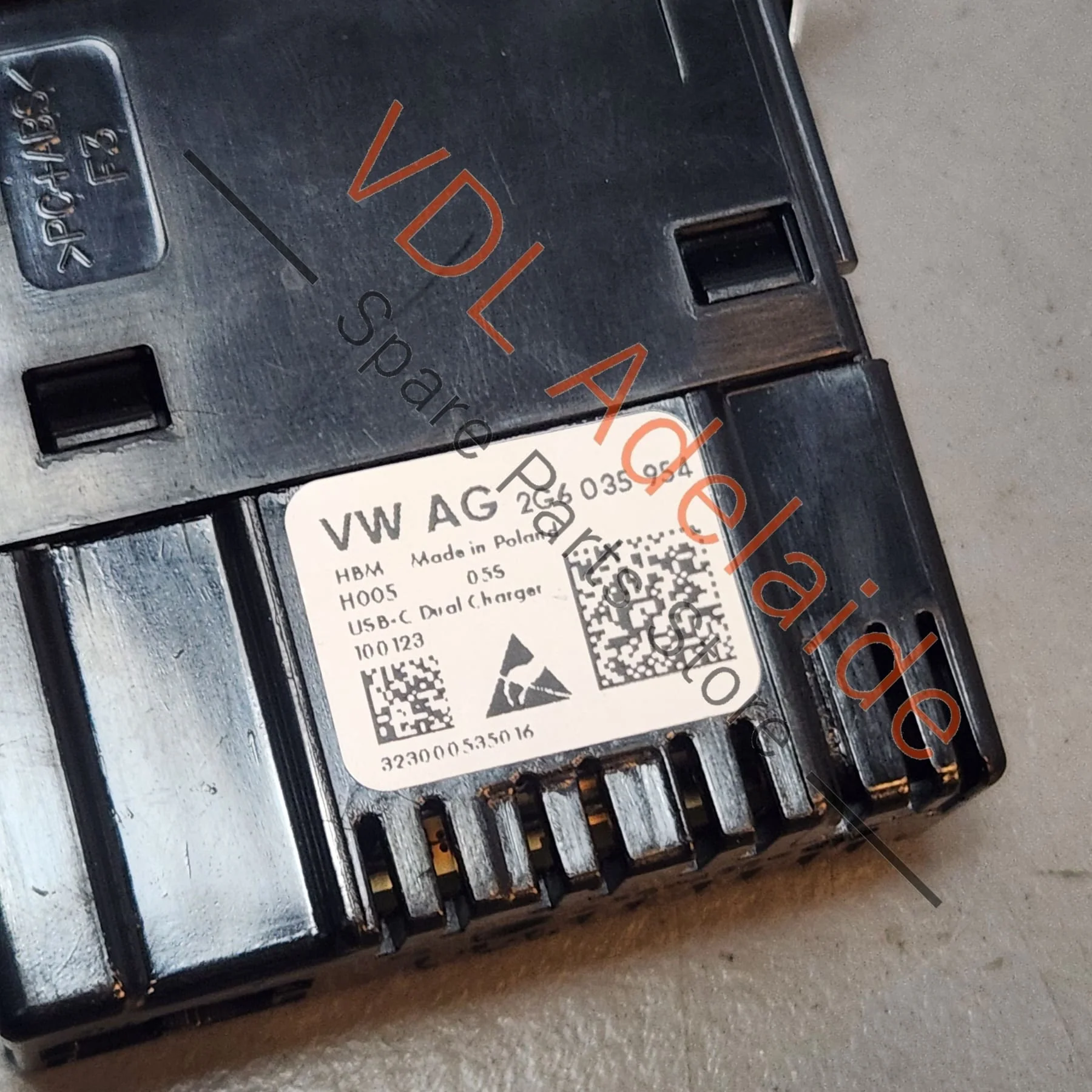 VW Audi Cupra USB C USBC Port Jack Socket 2G6035954 - Image 2