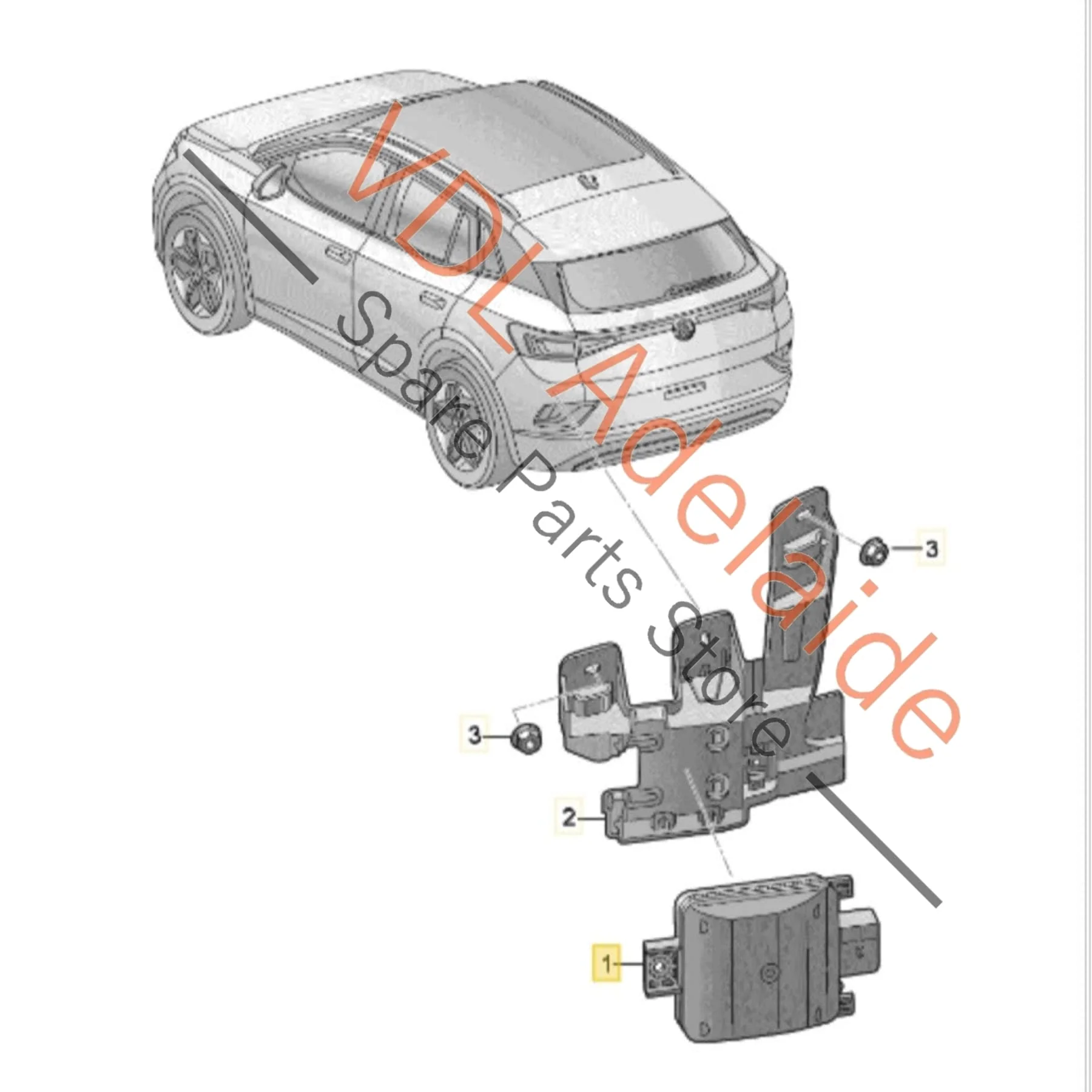 Cupra Born K11 Left Rear Lane Change Assist Radar Slave Module 2Q0907685L - Image 2