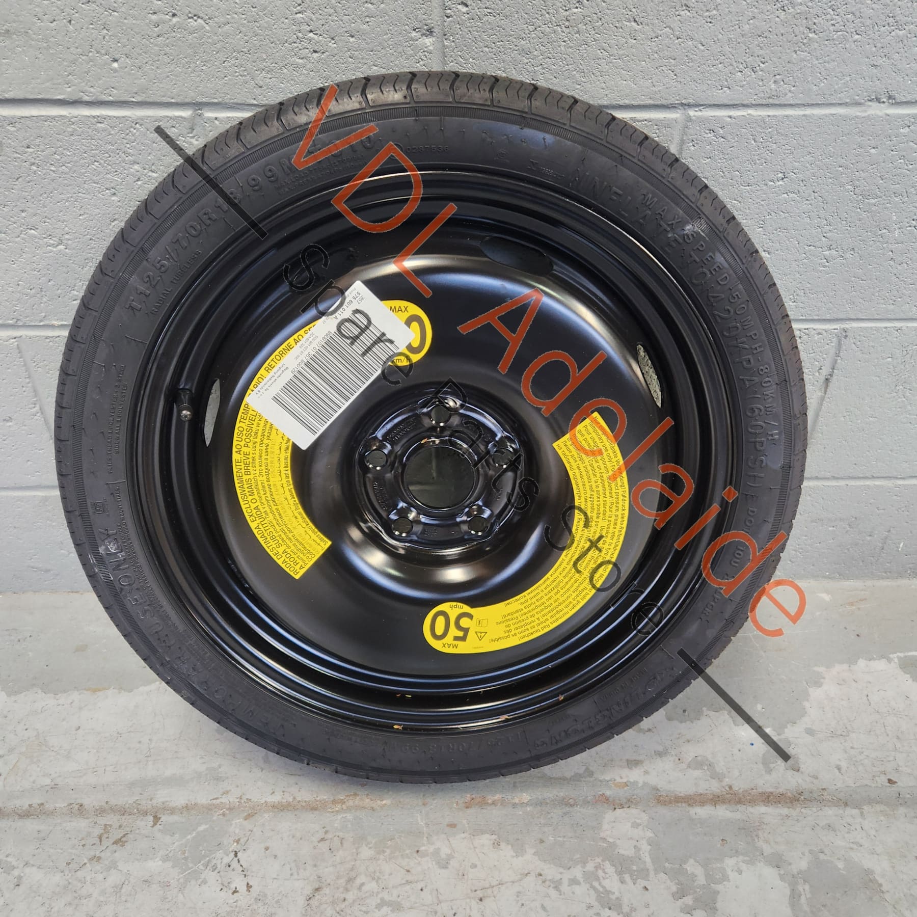 Cupra Ateca Audi Q2 VW Golf MK8 T-Roc Space Saver Spare Wheel 18x3.5 5Q0601027CT 03C