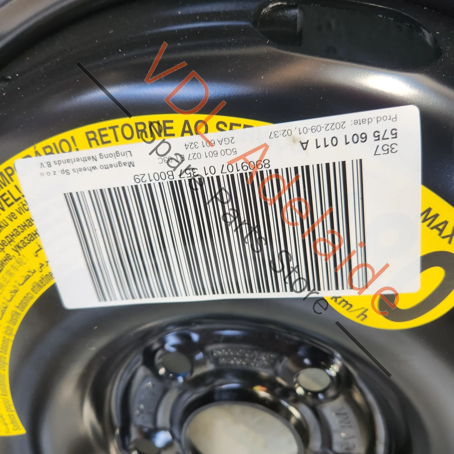 Cupra Ateca Audi Q2 VW Golf MK8 T-Roc Space Saver Spare Wheel 18x3.5 5Q0601027CT 03C - Image 7