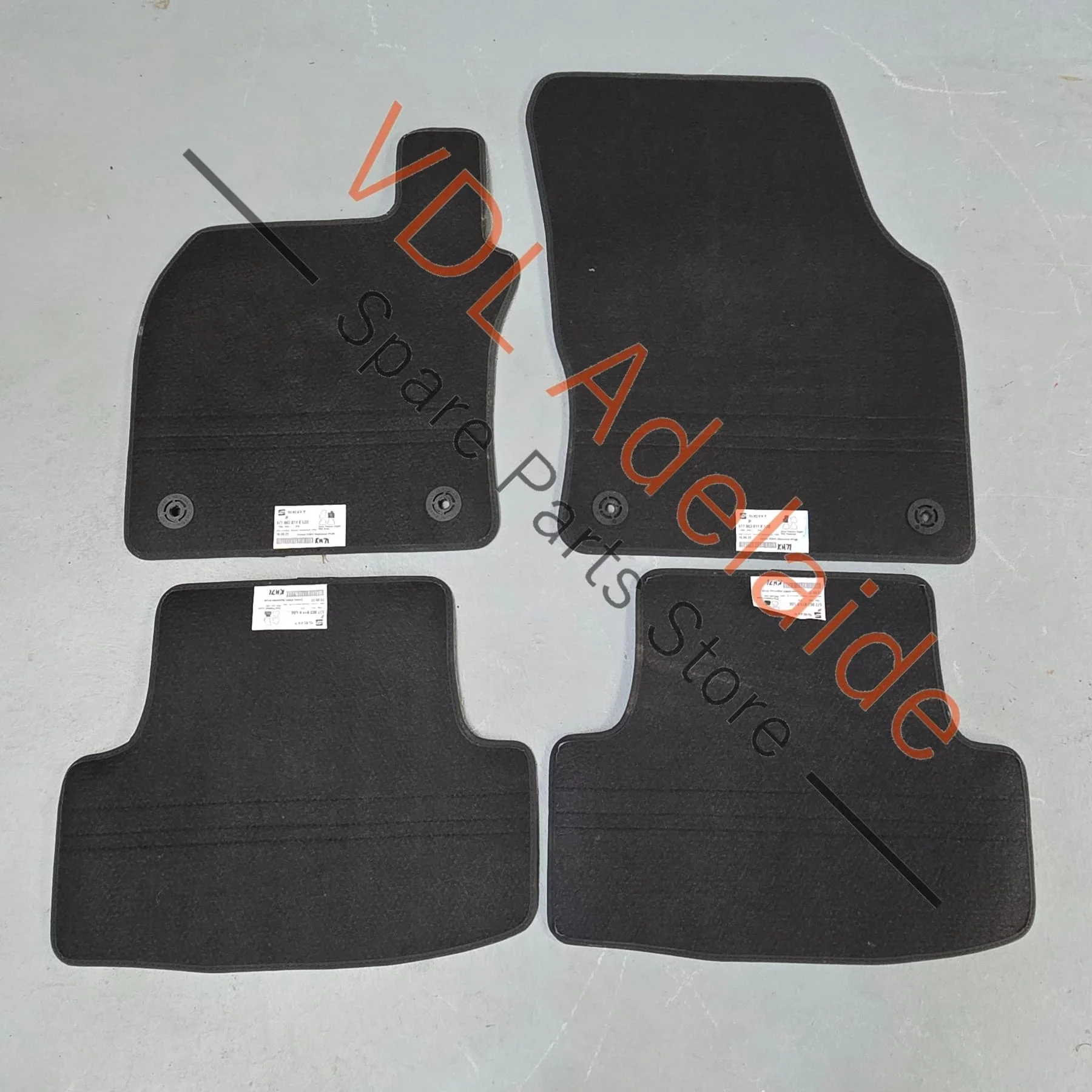 Cupra Ateca VZX Set of Floor Mats Carpets Black Copper & Carbon - Image 10