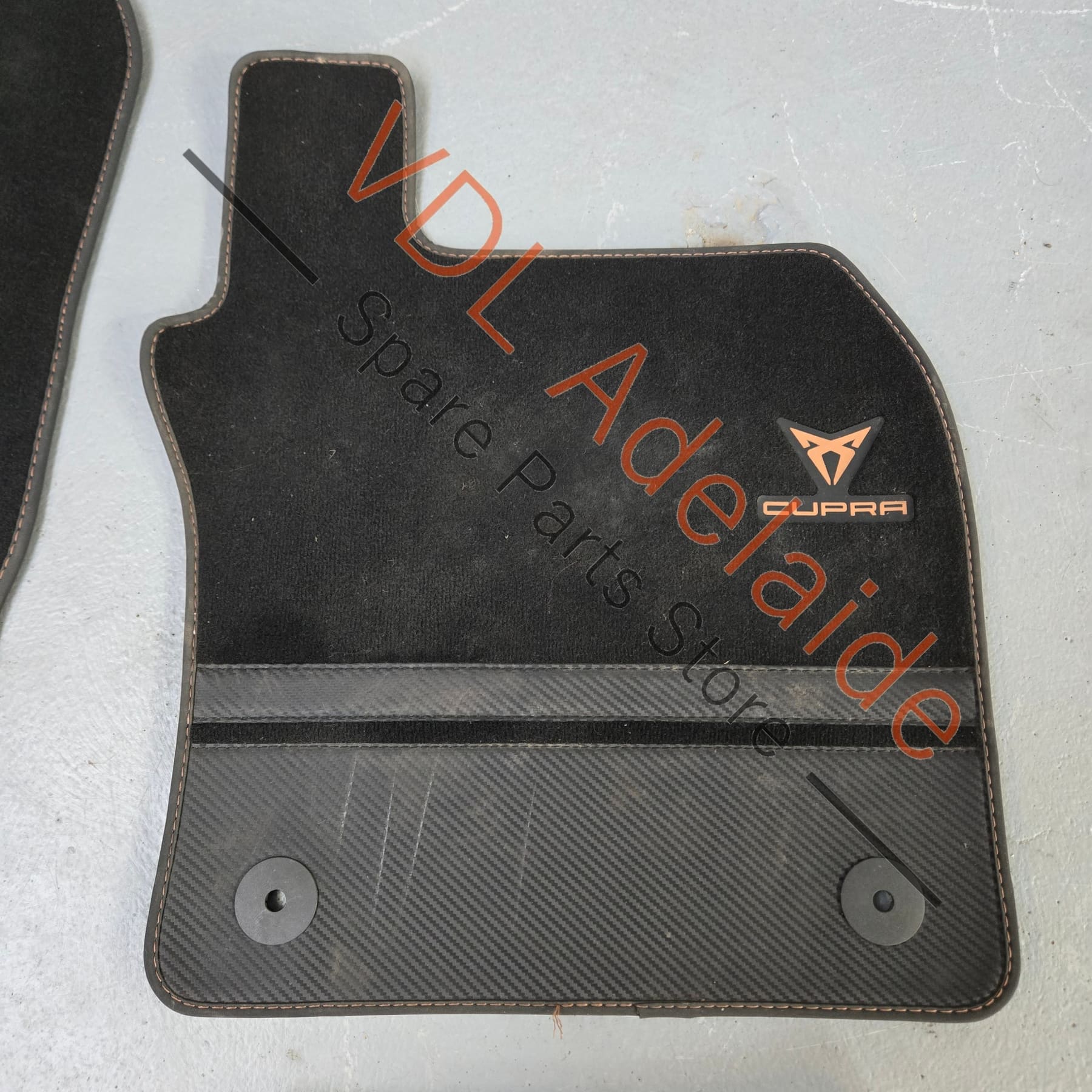 Cupra Ateca VZX Set of Floor Mats Carpets Black Copper & Carbon - Image 3
