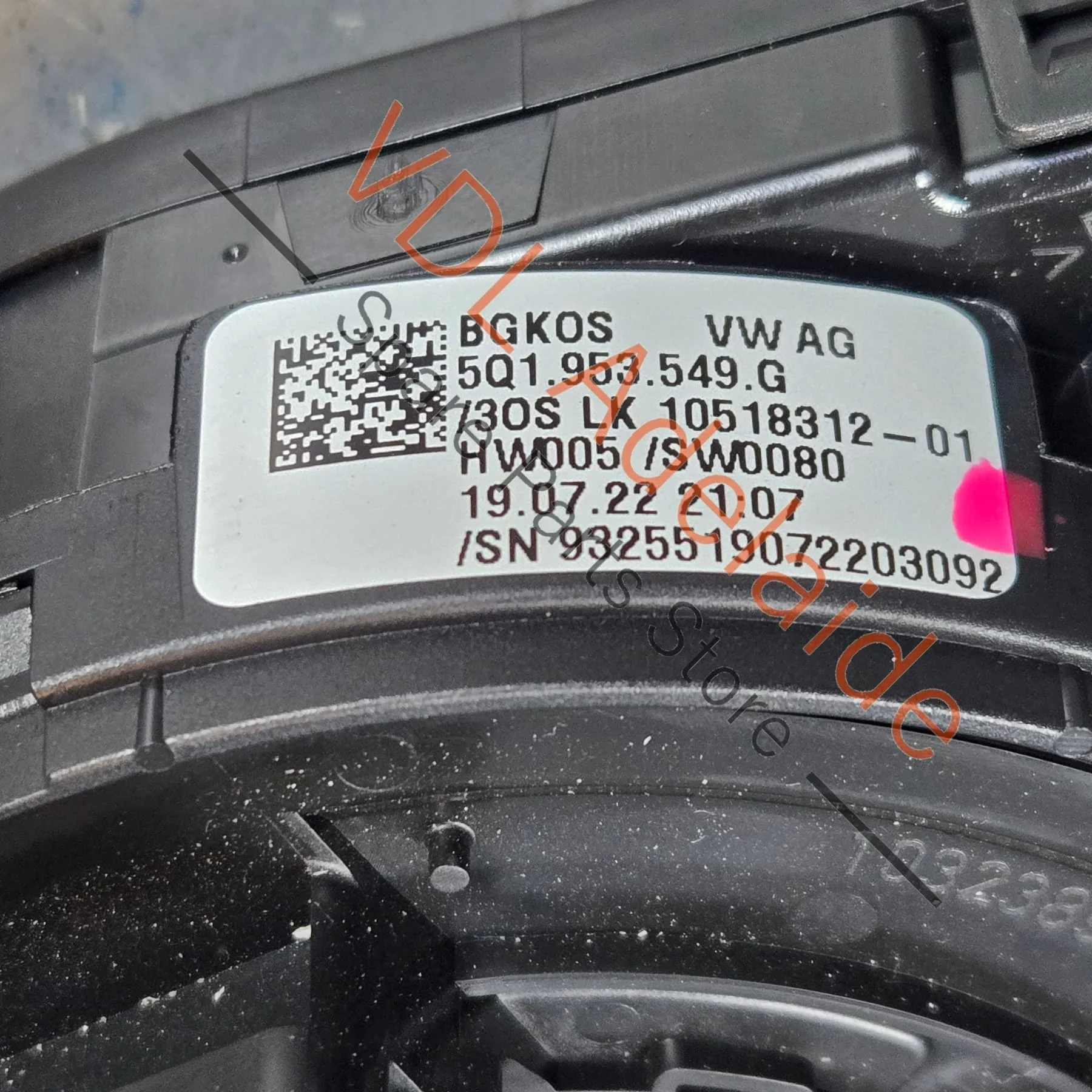 Cupra Ateca Clockspring Steering Sensor 5Q1953549G 5Q1953507GG IGI - Image 4