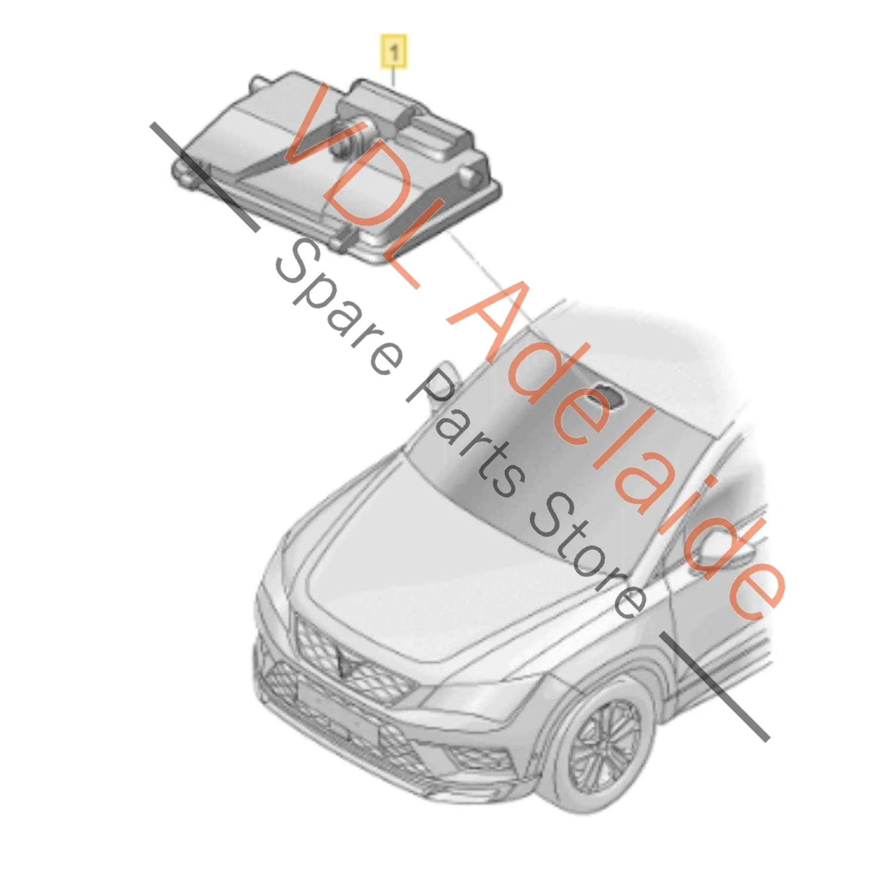 GENUINE OEM Lane Keeping Camera Driver Assistance Cupra Ateca VW Passat B8 Tiguan MK2 T-ROC Audi A1 Q3 RSQ3 2Q0980653D - Image 2