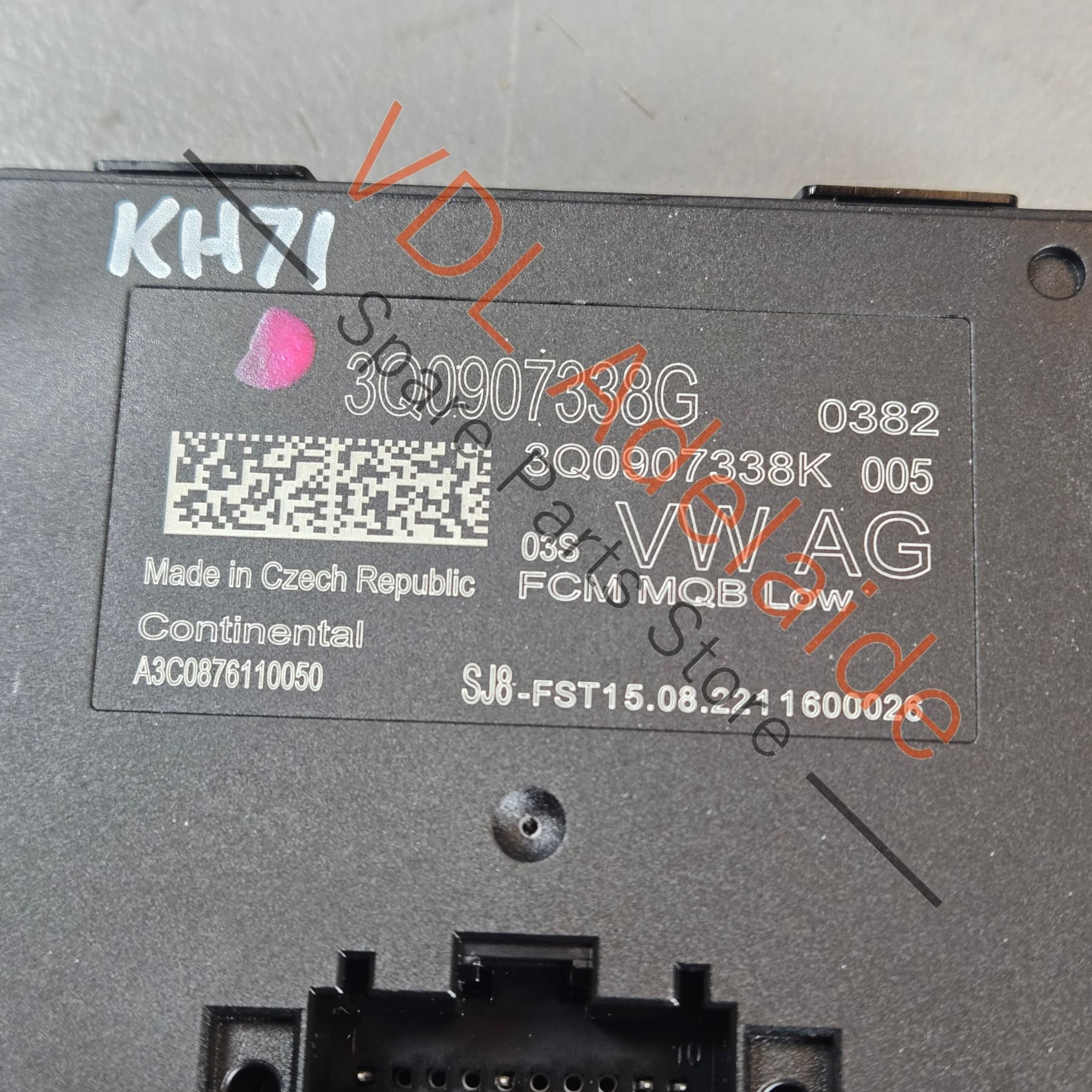 VW Audi Cornering Headlight Control Module MQB Low 3Q0907338G - Image 2