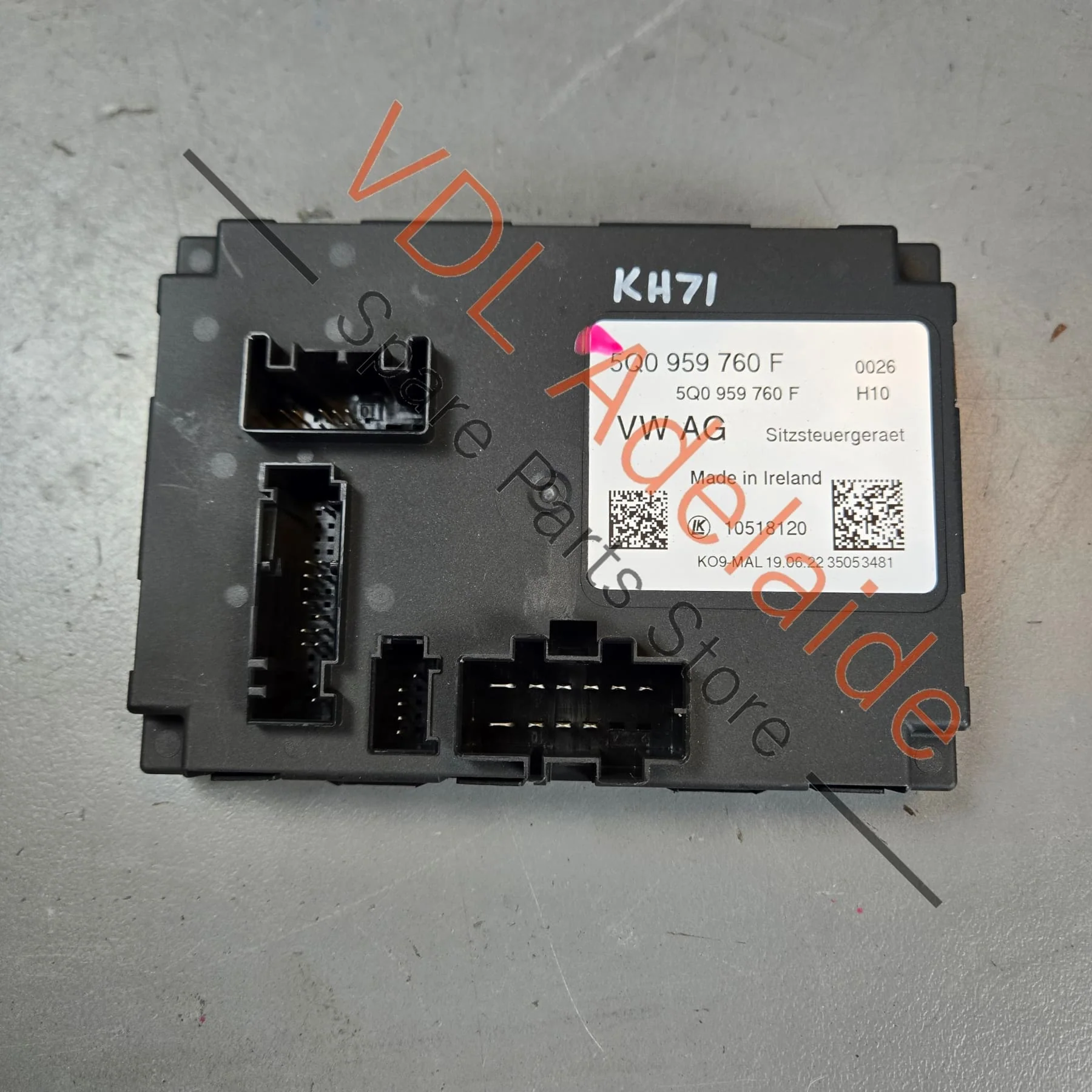 Cupra Ateca Tiguan Golf Audi Electric Seat Control Module 5Q0959760F