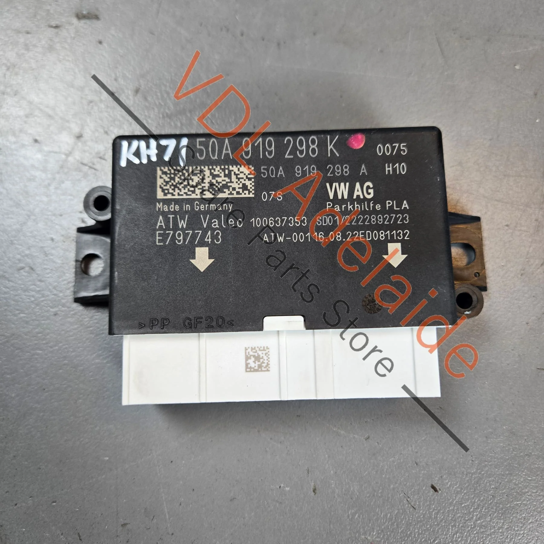 Cupra Ateca Tiguan Audi Q5 Golf MK7 Control Unit for Parking Aid Parking Assist Parkhilfe 5Q0919298F / 5Q0919298K