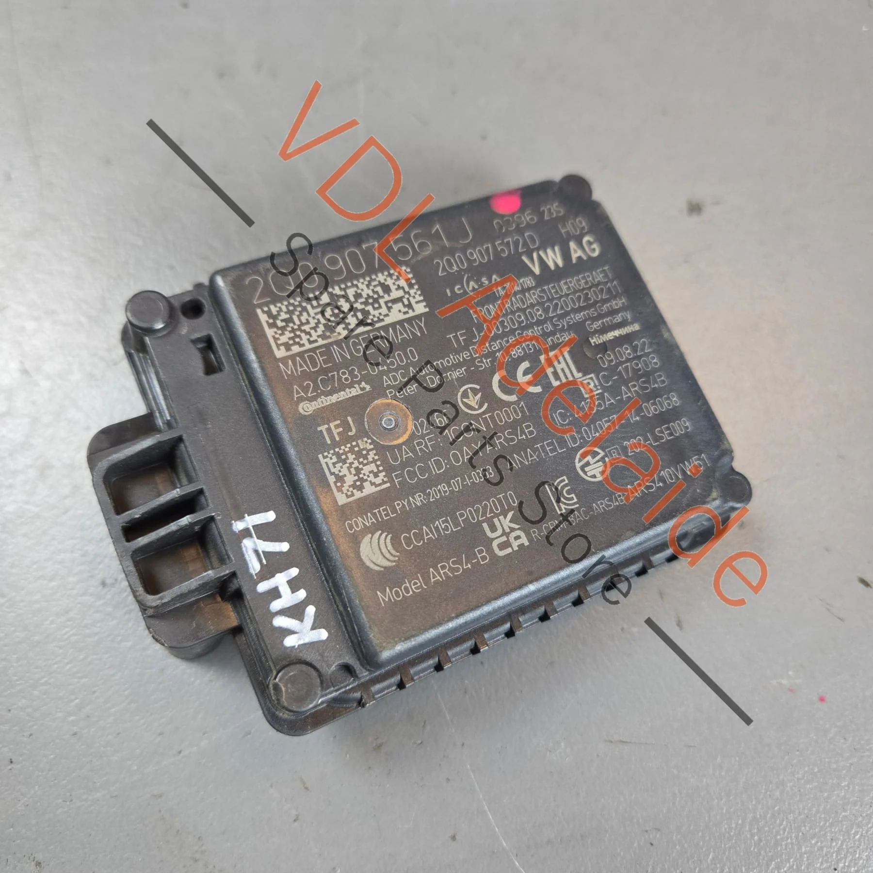 VW Audi Cupra Front Adaptive Cruise Control Radar Sensor 2Q0907561J