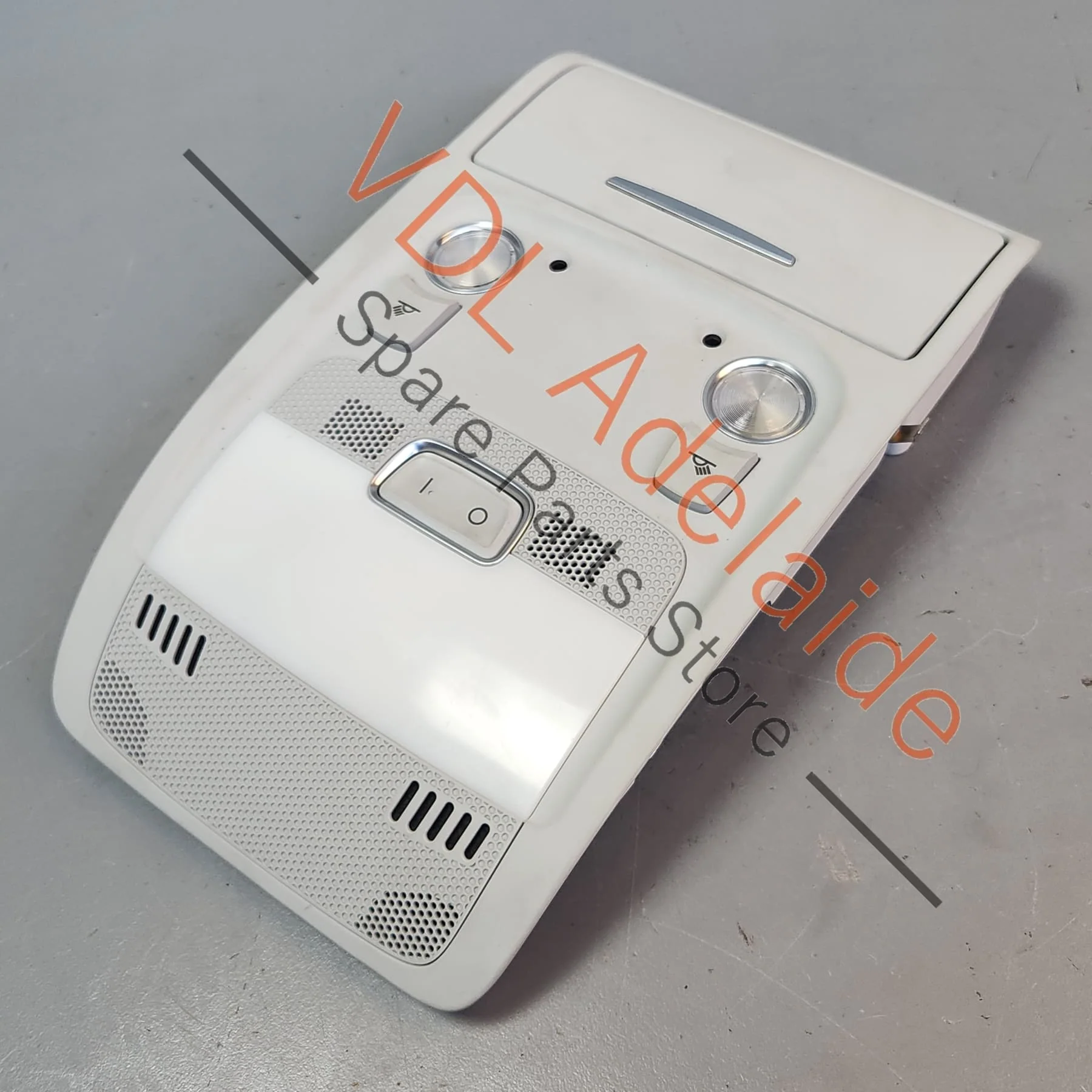 Audi A4 B8 Interior Reading Dome Light Switch Crystal Silver Grey 8T0947140 8T0947139K ET1 - Image 2