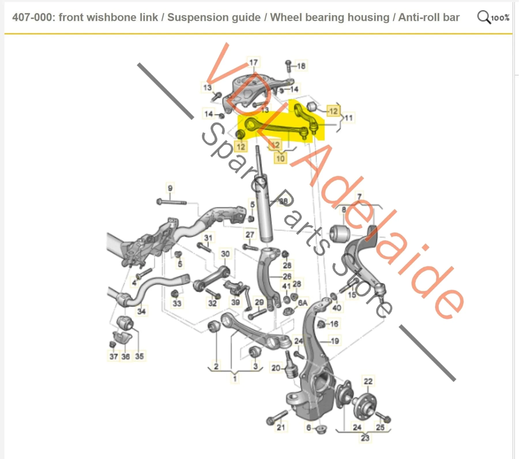 Audi A4 B8 Front Upper Control Arm Set 8K0407505N 8K0407506N 8K0407509N 8K0407510N - Image 2