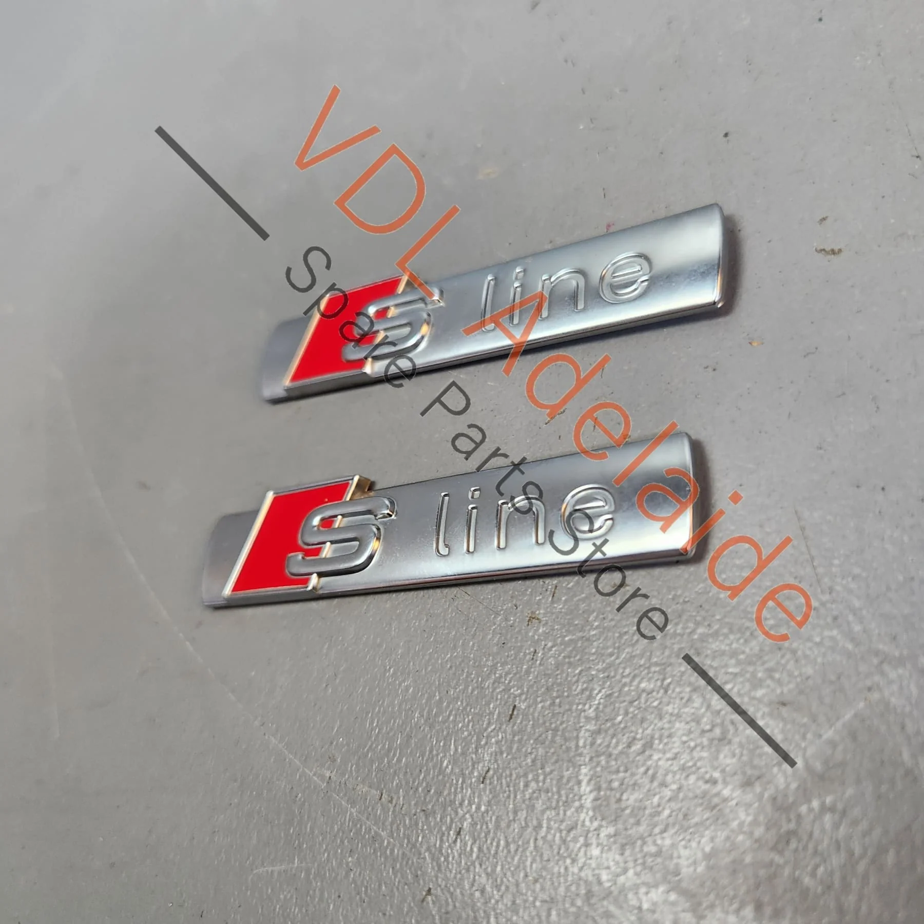 Audi A4 B8 8K Side Fender Guard S-Line Badge Inscription Pair 8N0853601A - Image 3
