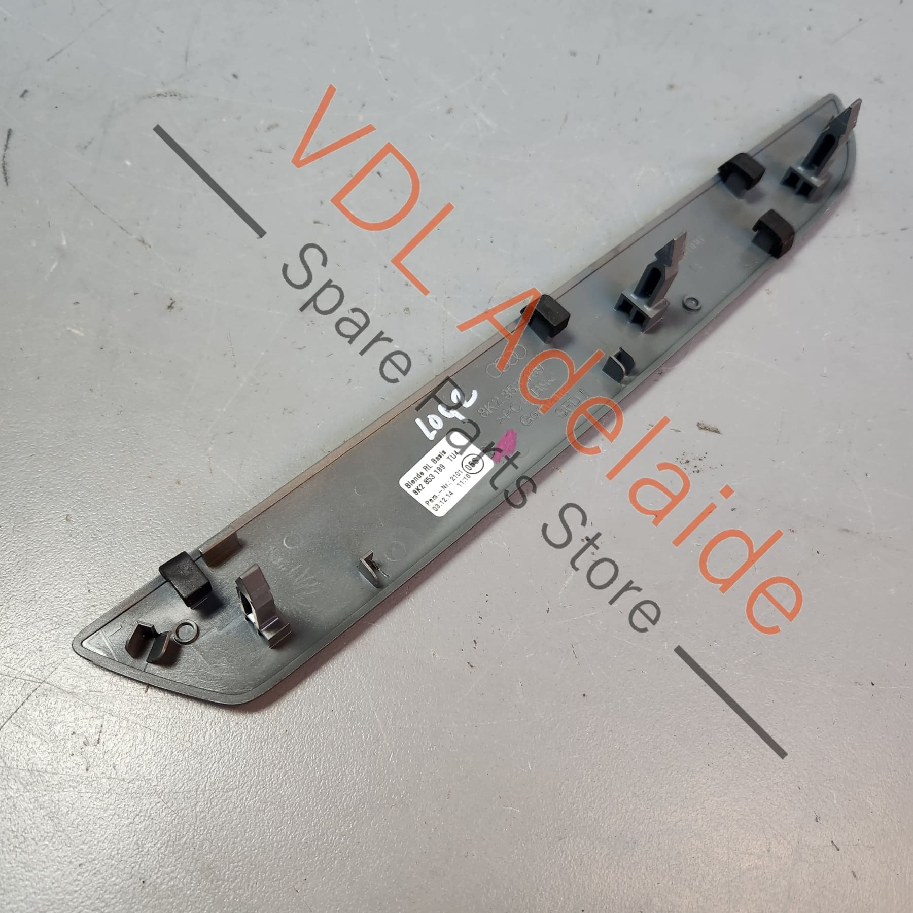 Audi A4 B8 8K Interior Dash Dashboard Trim Inlay RHD Steel Grey 8K2853189 - Image 9
