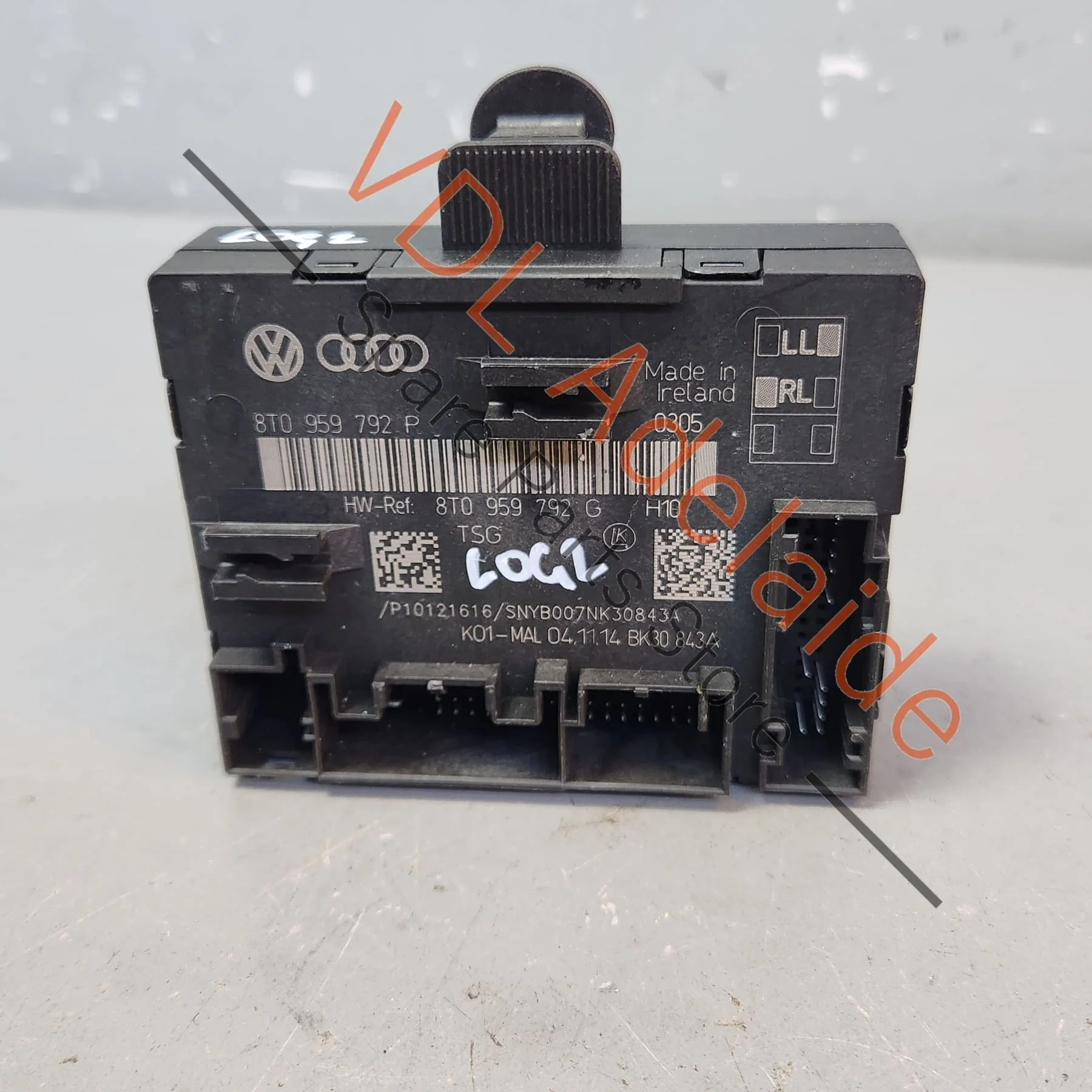 Audi A4 B8 8K Front Left Passenger Door Control Module RHD Sedan 8T0959792P
