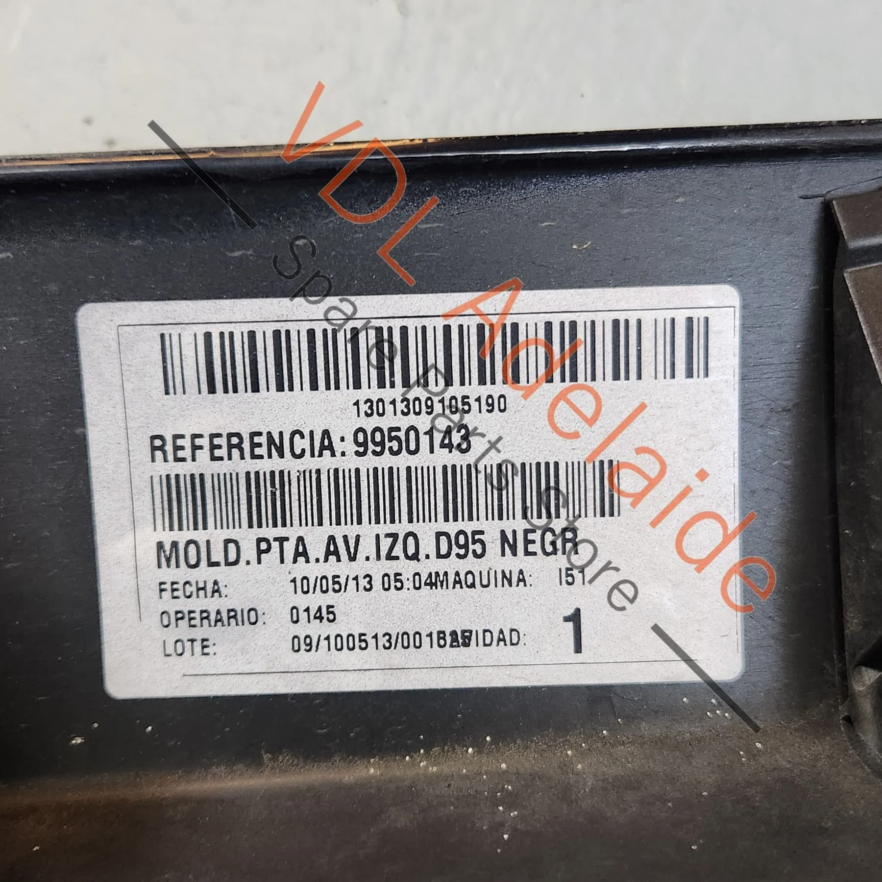 Renault Megane Left Side Rear Exterior Door Molding 808774483R 808770008R Twilight Blue 472 - Image 7