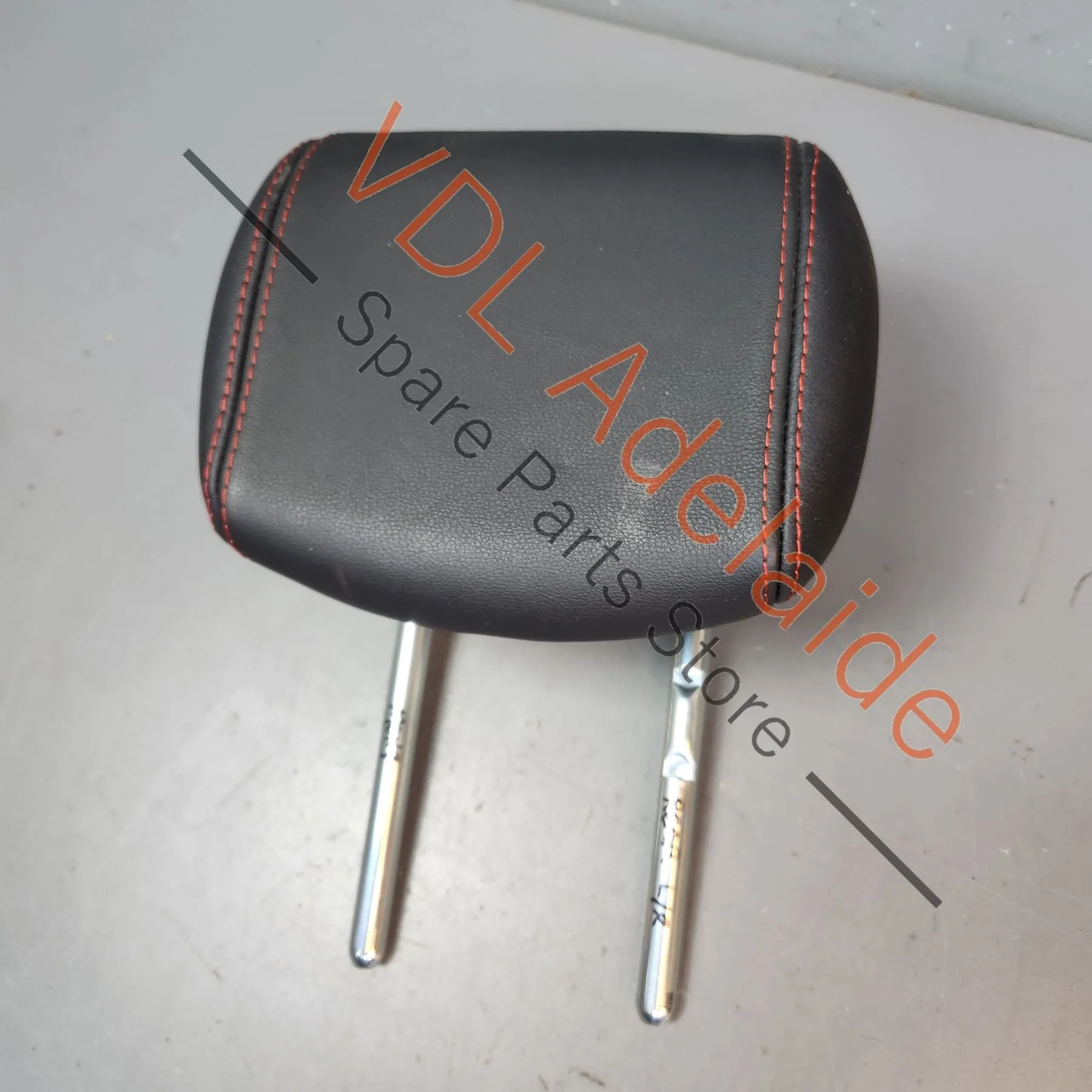 Renault Megane III 3 RS250 RS265 RS275 Rear Left or Right Outer Headrest black Leather Red Stitching - Image 3