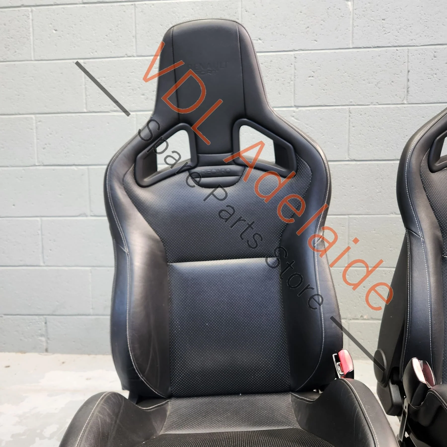 Renault Megane MK3 III Black Leather Recaro Seat Set RS250 RS265 RS275 - Image 12