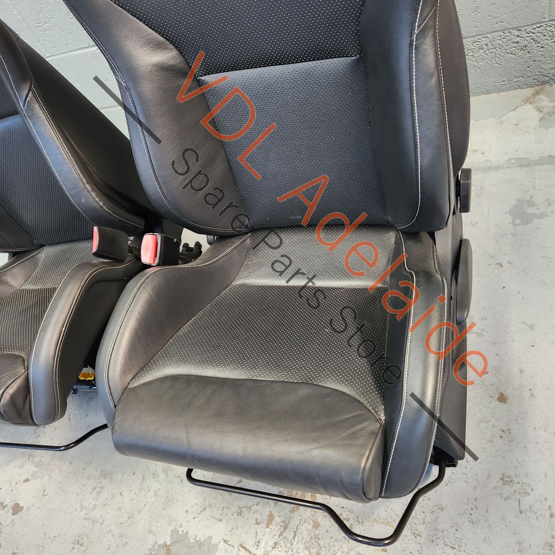 Renault Megane MK3 III Black Leather Recaro Seat Set RS250 RS265 RS275 - Image 14