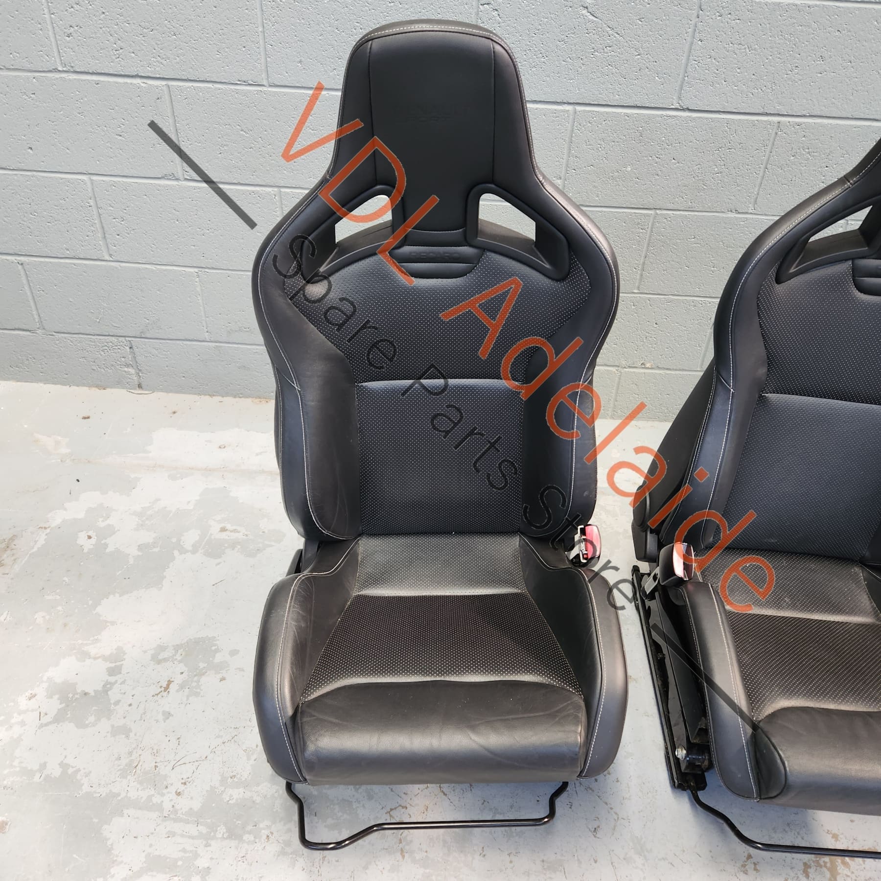 Renault Megane MK3 III Black Leather Recaro Seat Set RS250 RS265 RS275 - Image 17