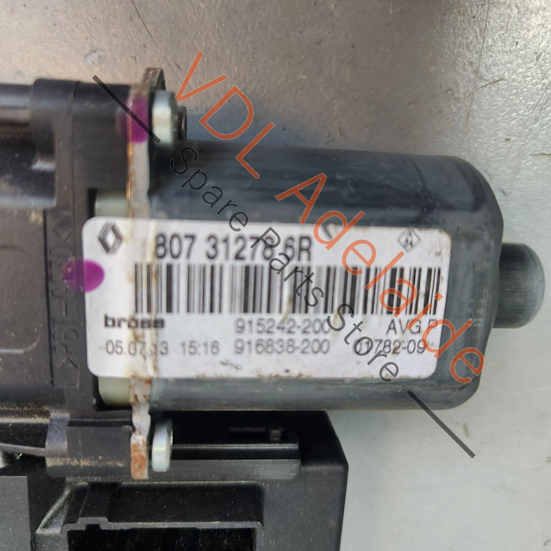Renault Megane Clio Passenger Side Window Regulator Motor 807312786R - Image 5
