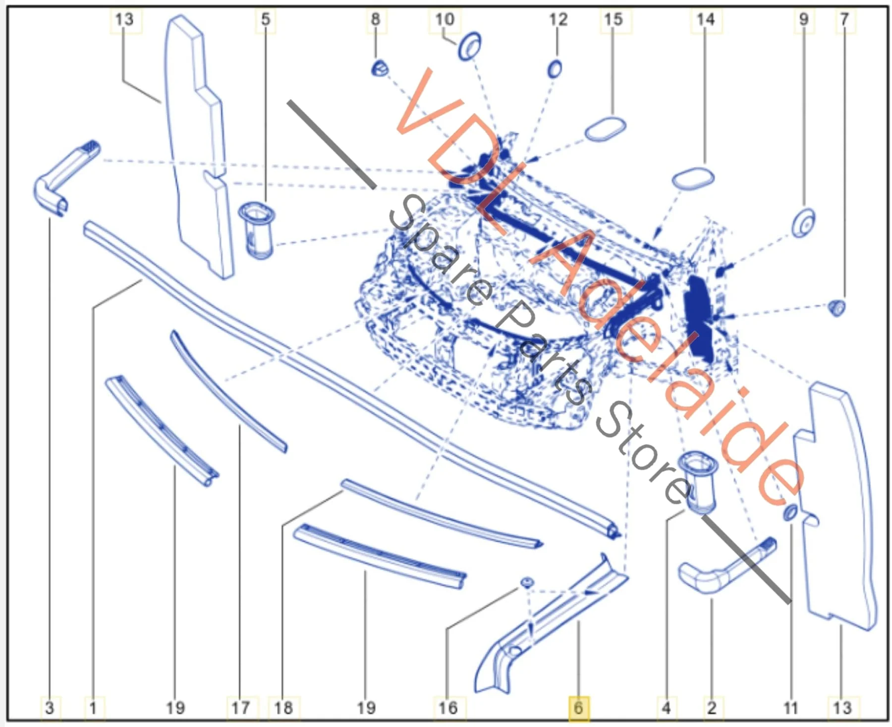 Renault Megane 3 Under Bonnet Engine Bay Trim Gasket Seal for LHS 638219570R - Image 2